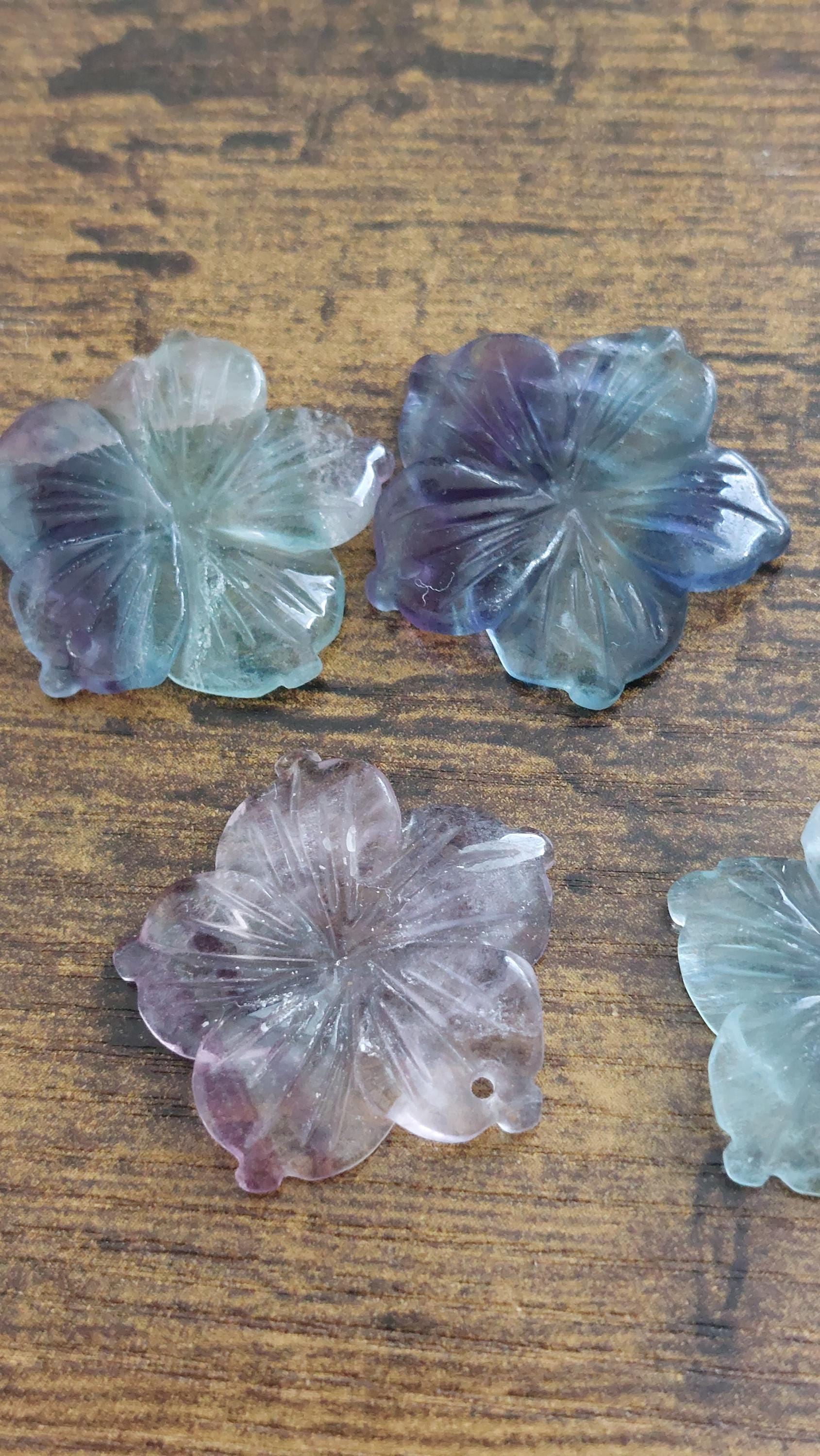 natural fluorite carved pendants