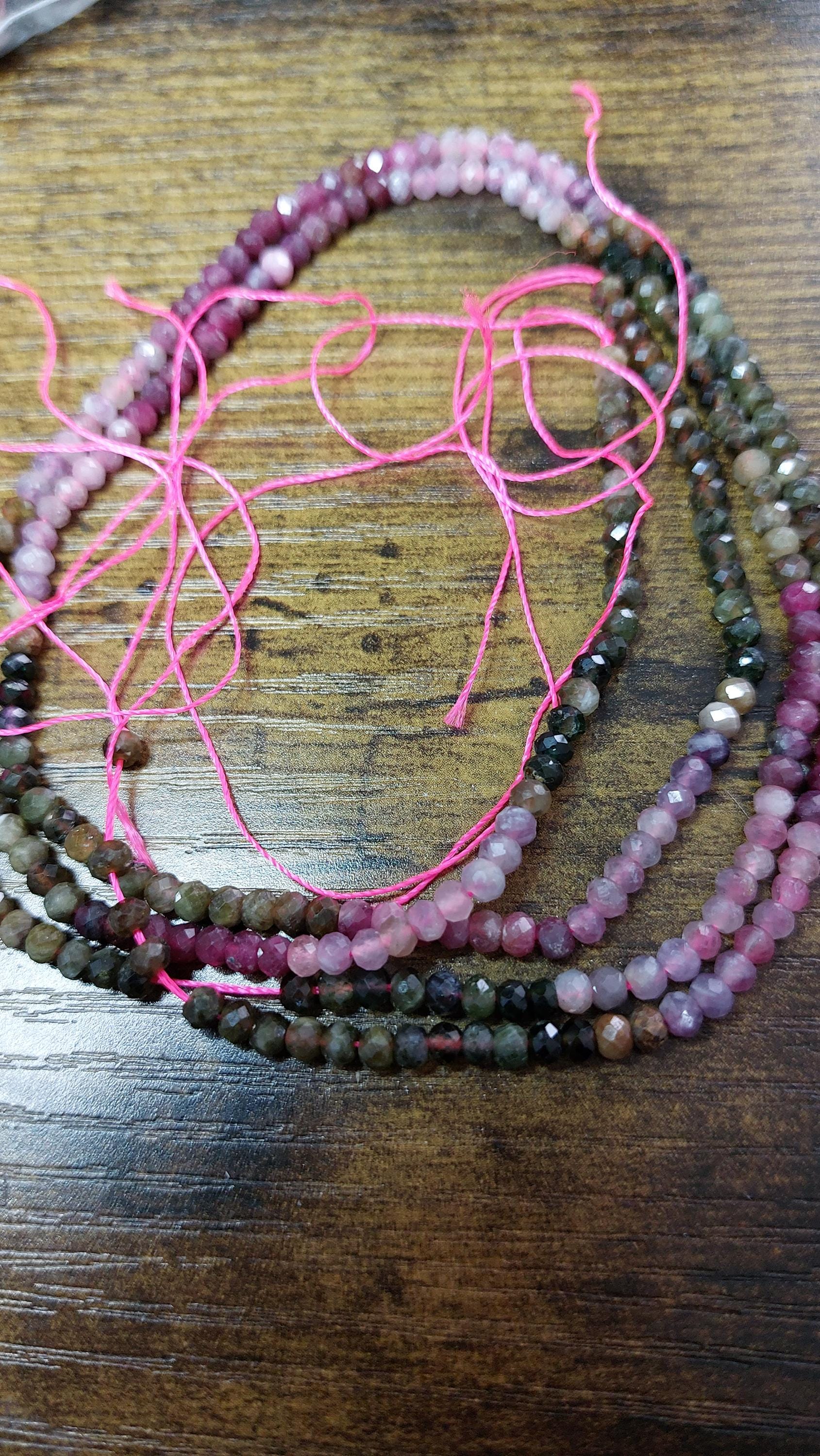 natural tourmaline beads rondelle