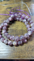 Lepidolite/ purple mica bracelet 8mm beads