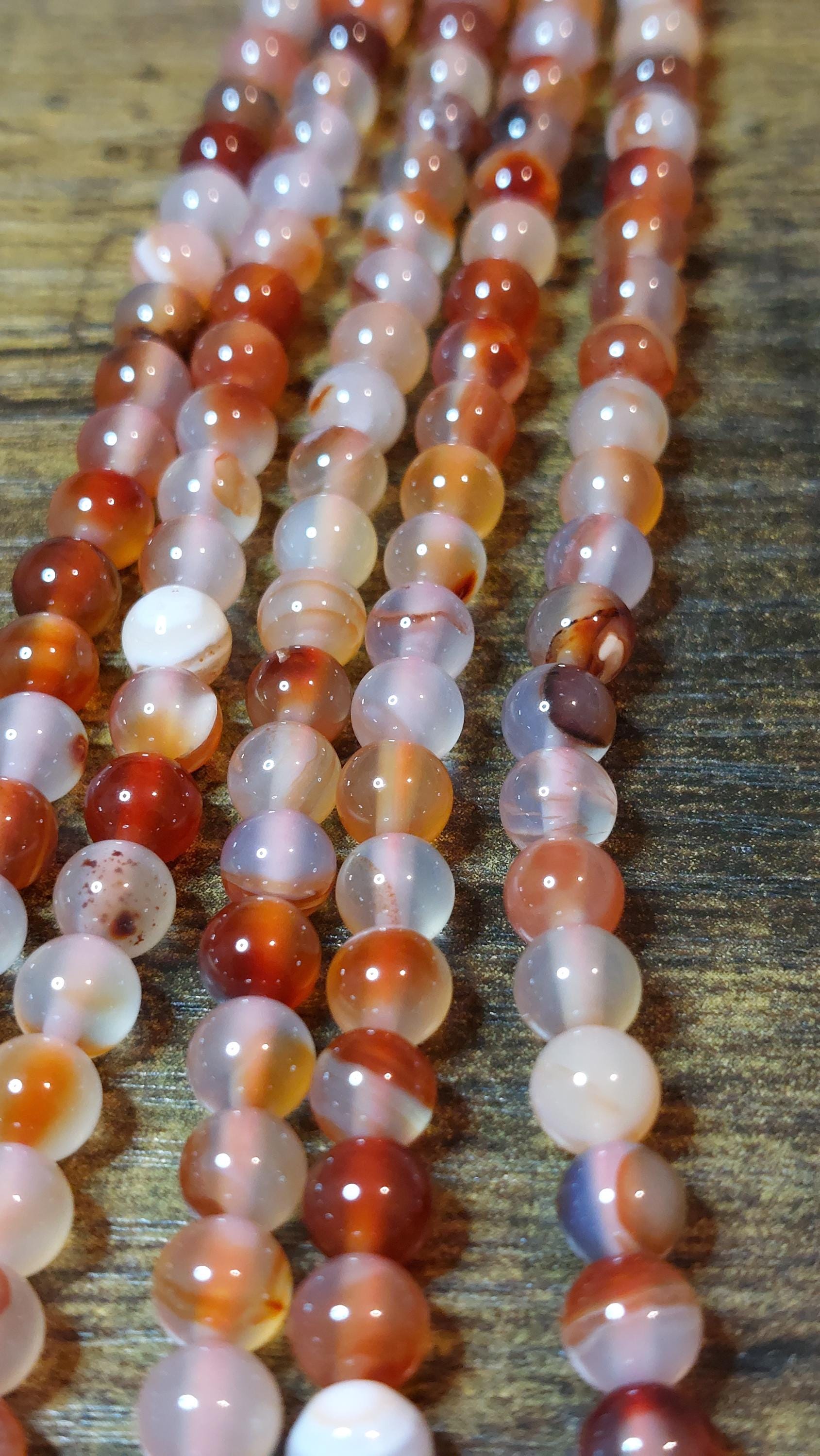 natural Sardonyx 6mm besds