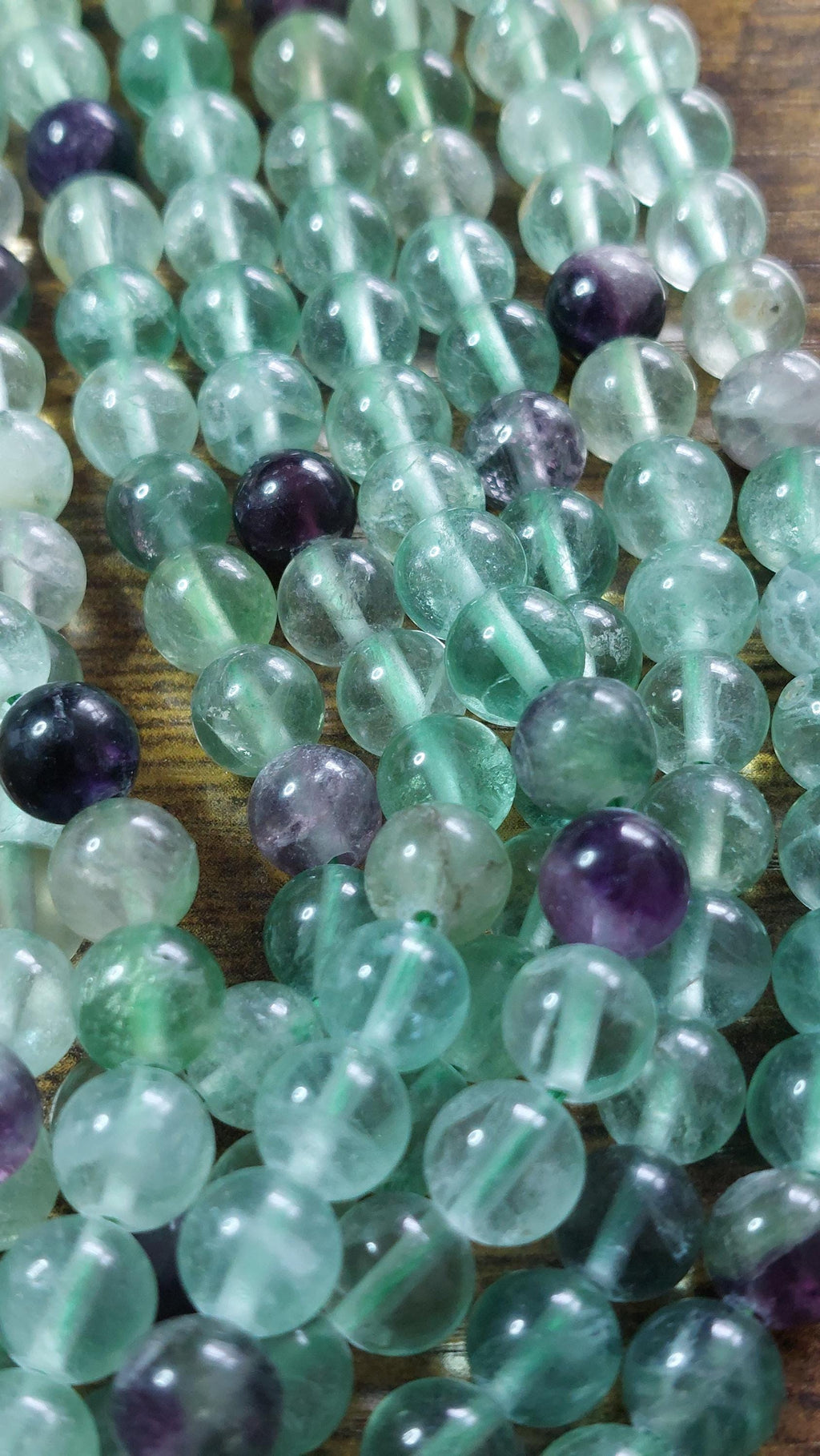 Fluorite Beads Grade AB 8mm