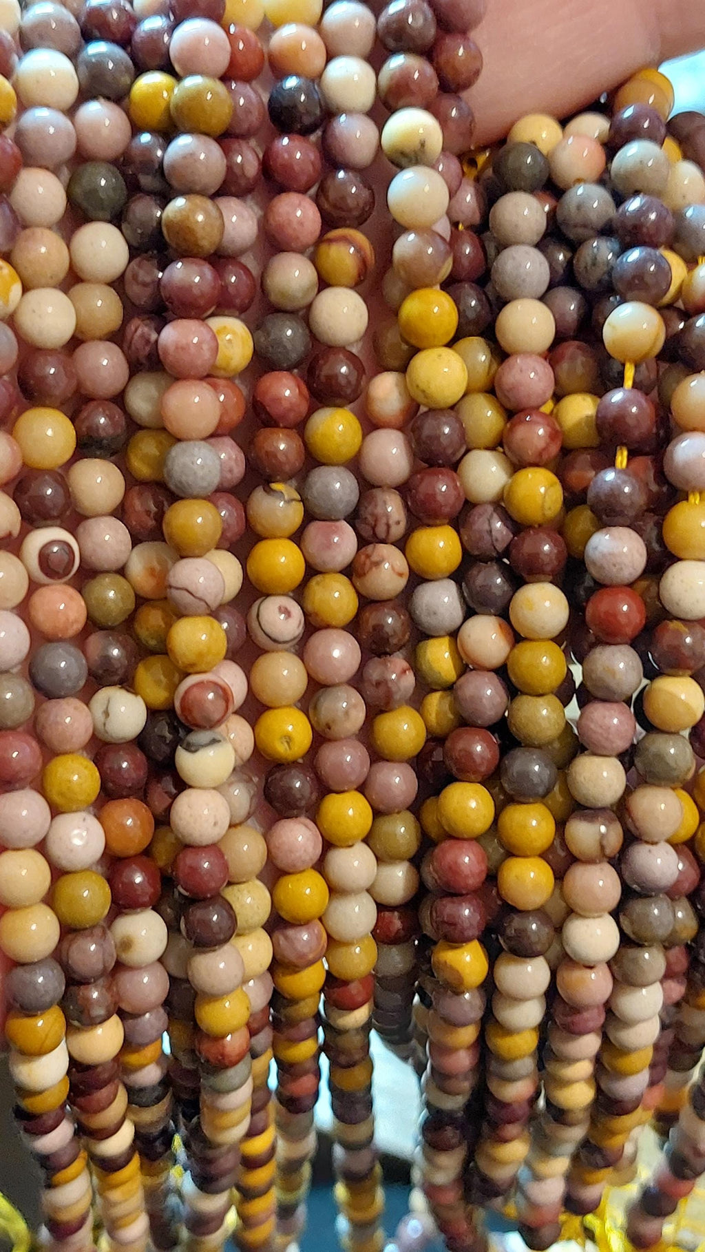 natural mookaite beads 4mm