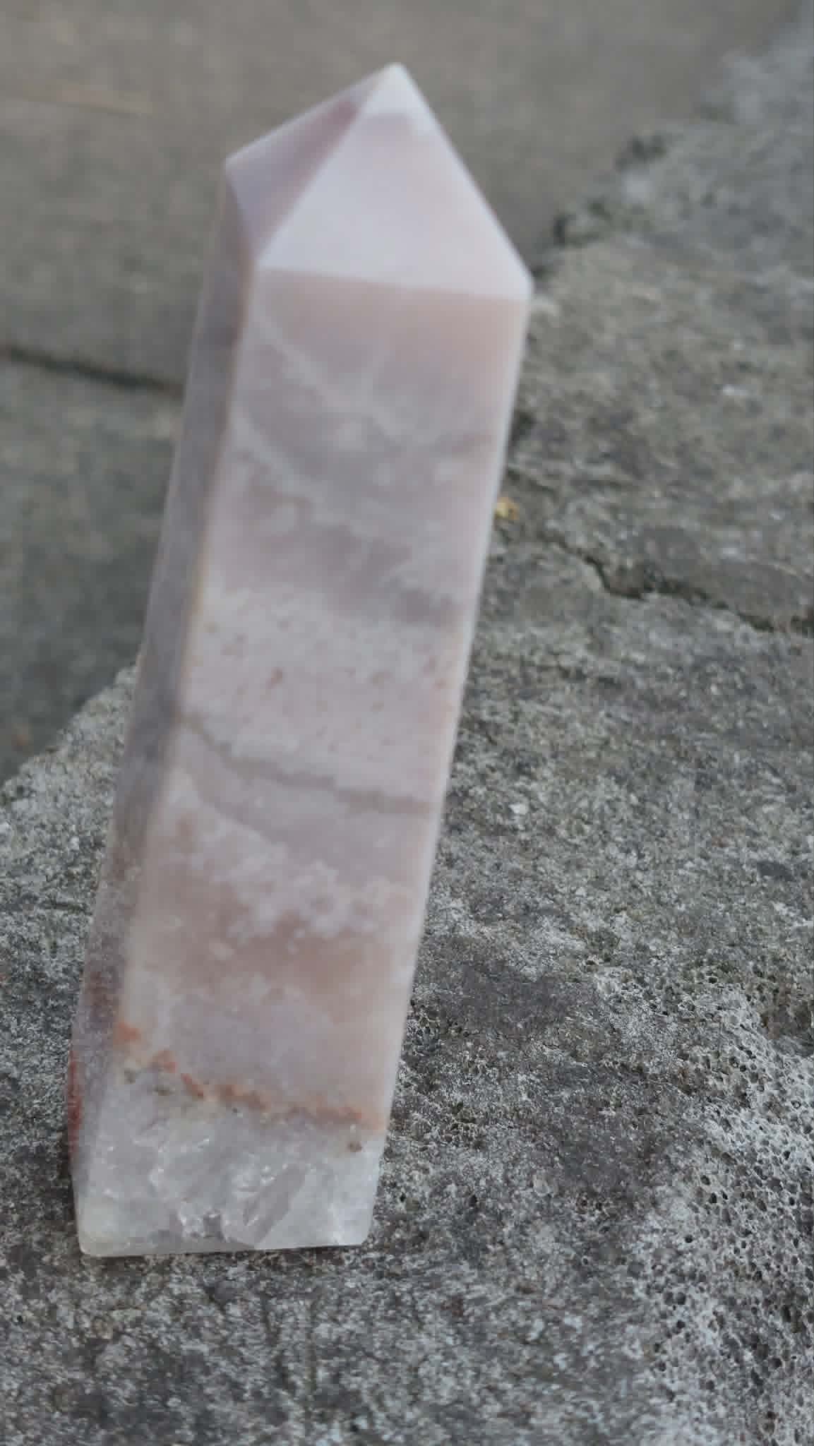 Natural Pink Amethyst Tower