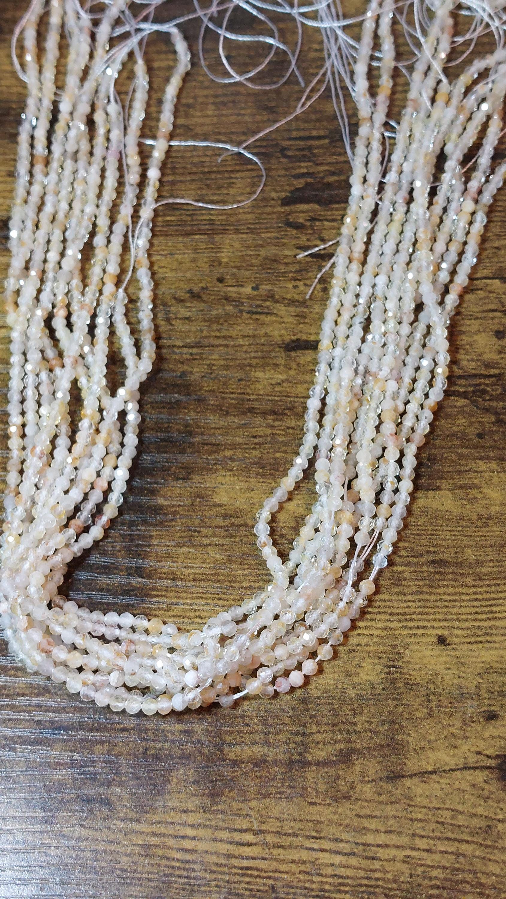 Natural Topaz Facetted Beads 3.5mm