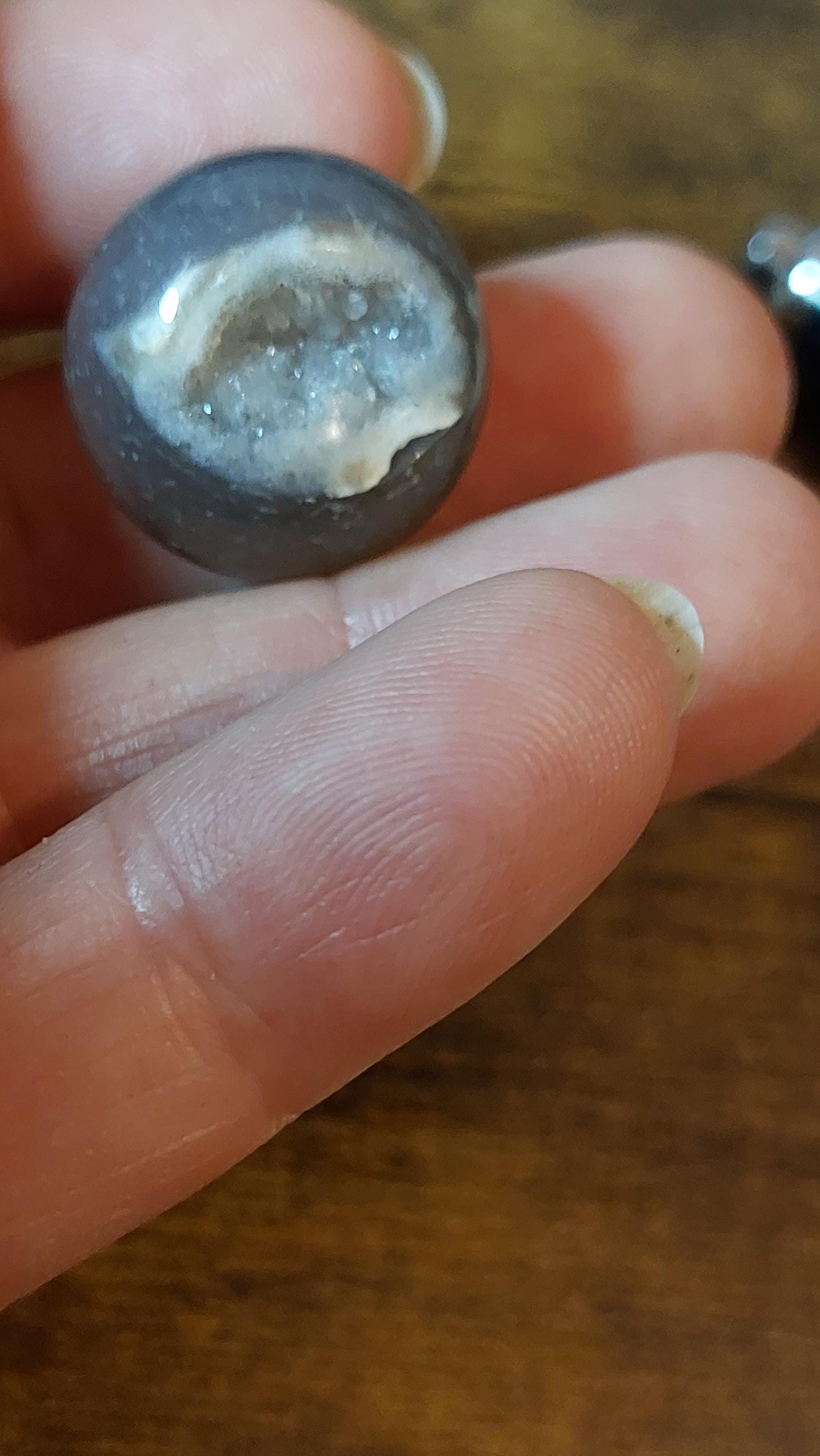 Natural druzy agate 20mm