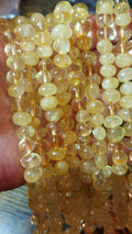 Natural citrine beads nuggets 10-8mm