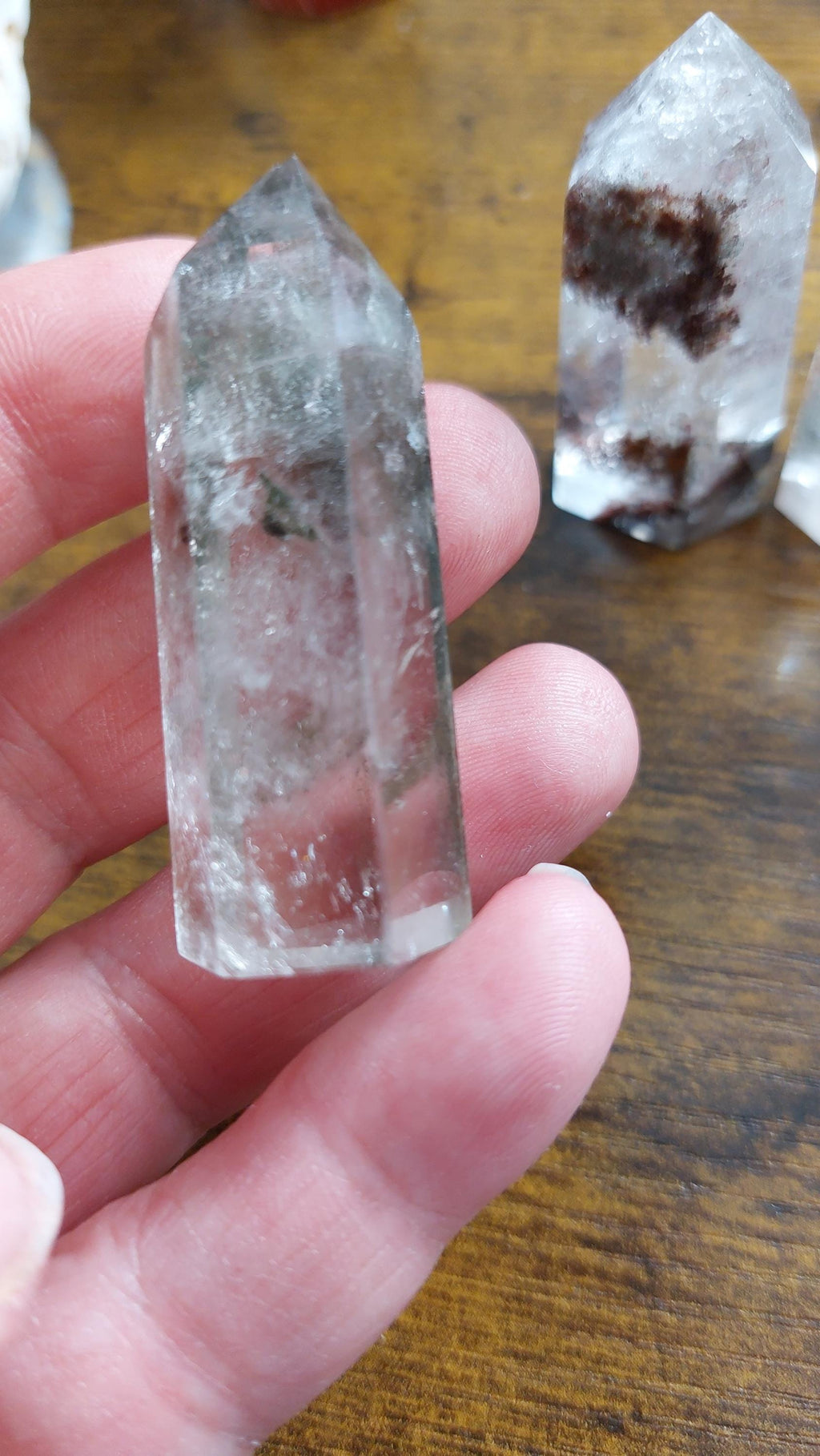 Garden Quartz Points - Lodolite Crystal