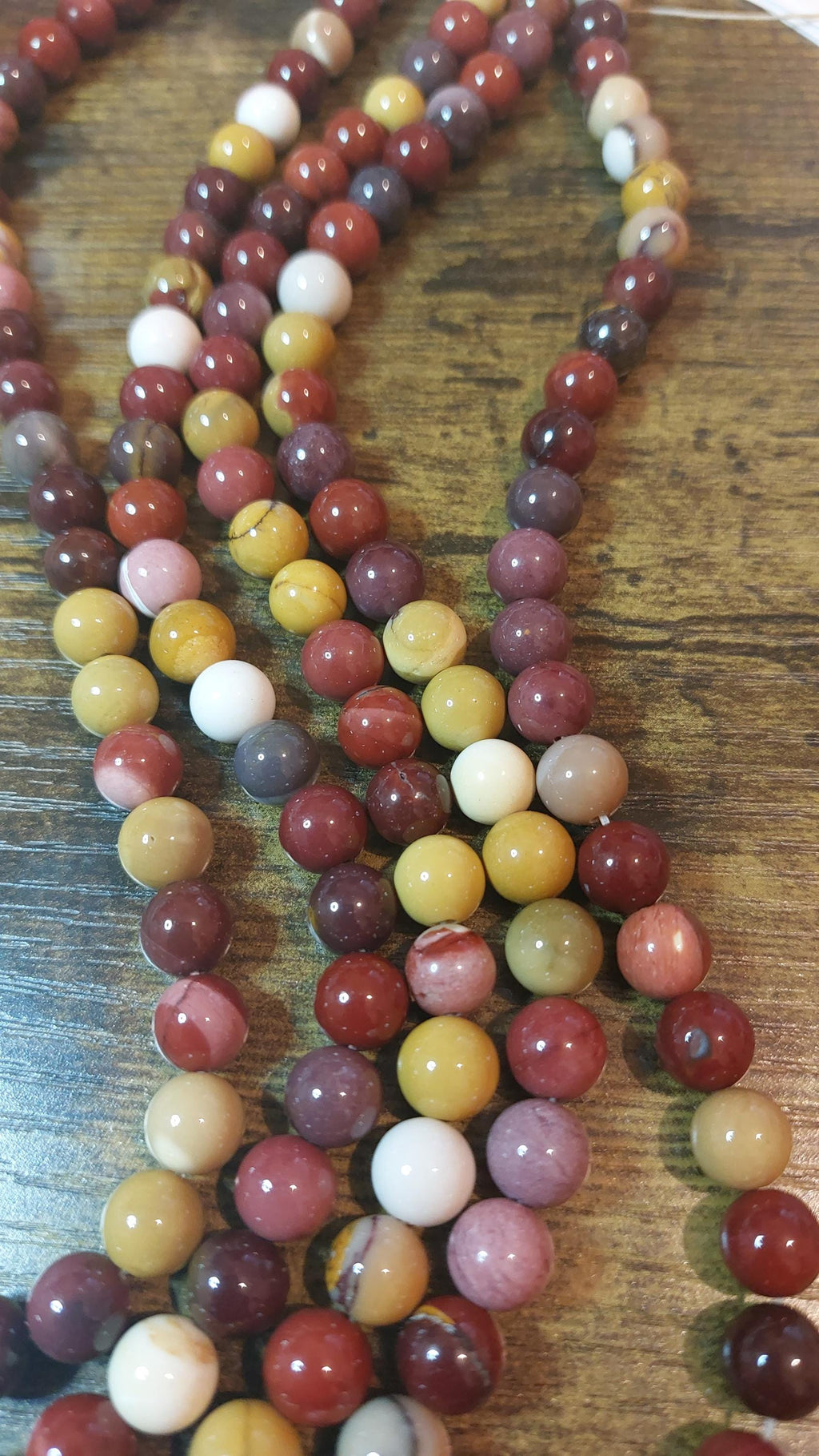 Natural Mookaite Jasper Beads 8mm