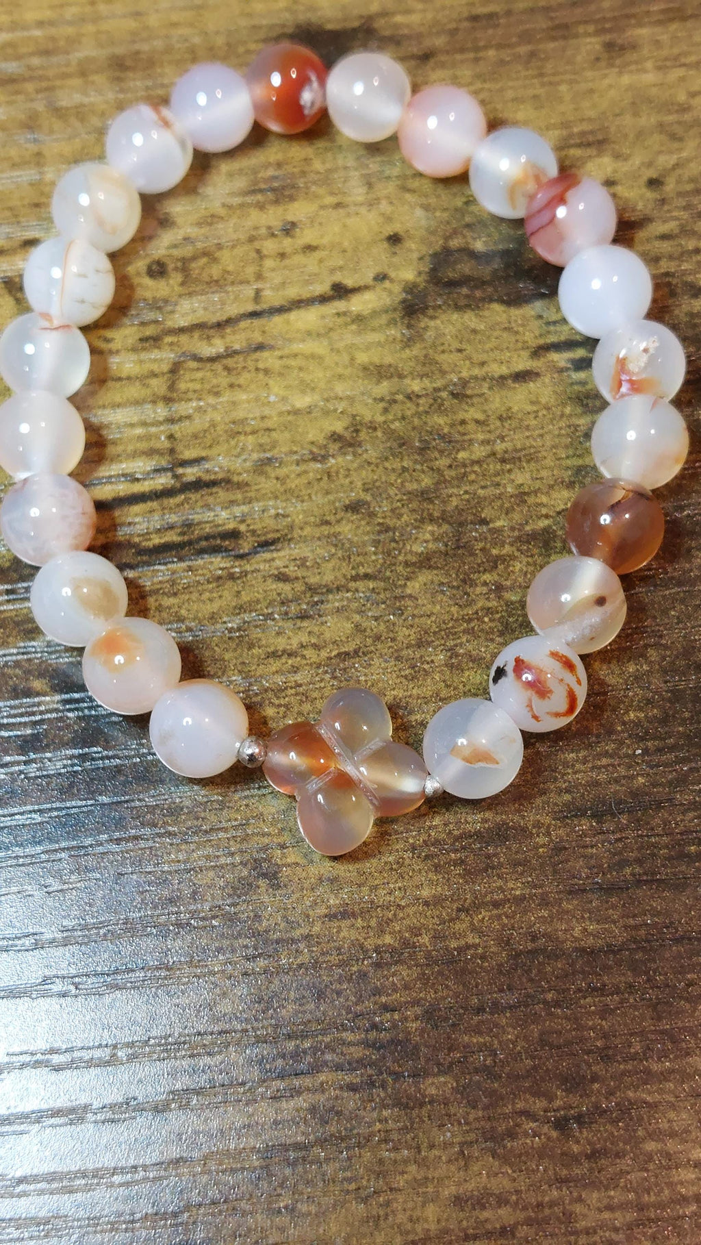 natural agate beaded bracelets
