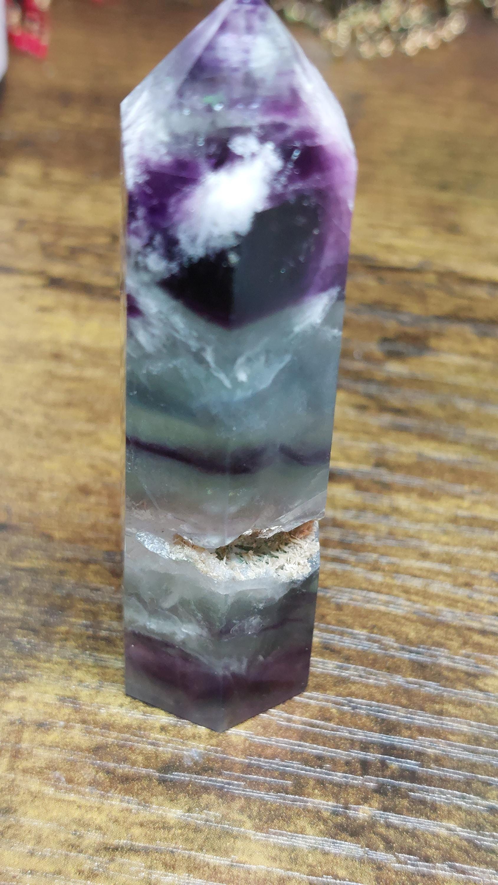 Natural Fluorite Crystal Tower 75-80mm