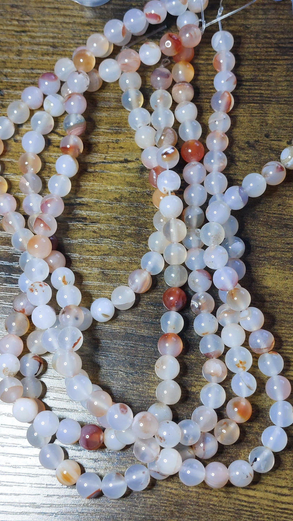 dendritic agate 8mm beads