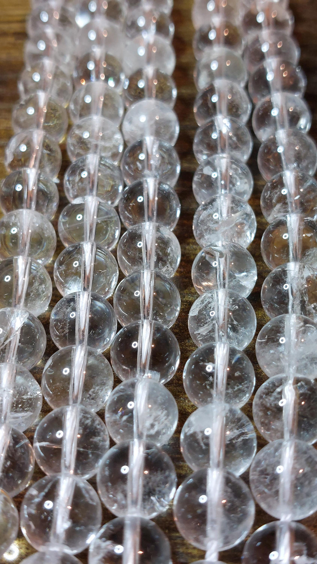 natural quartz crystal 9.5mm beads