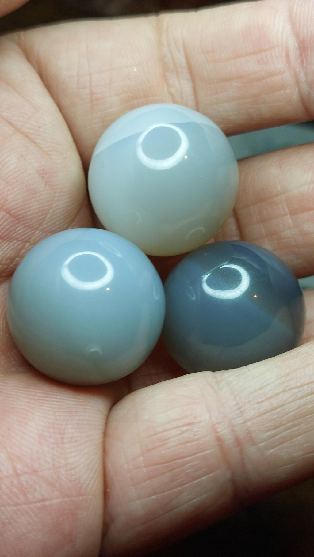 natural Grey Agate Spheres 20mm