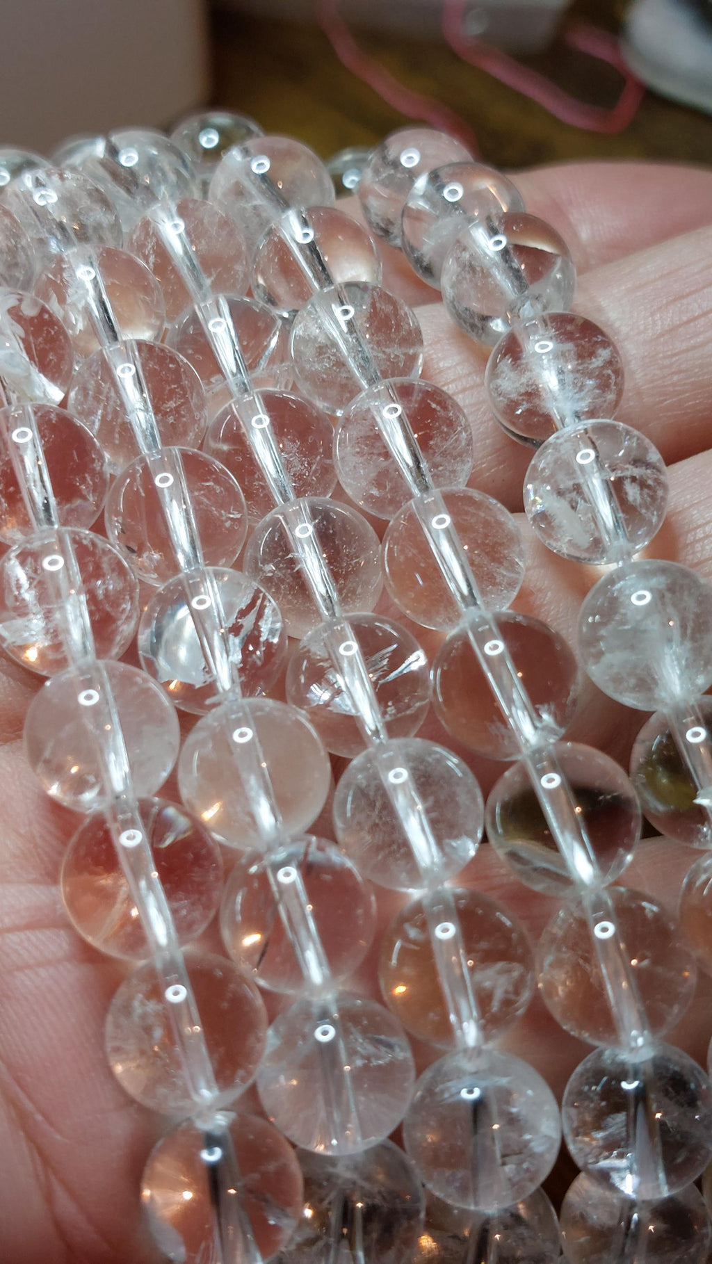 natural quartz crystal 9.5mm beads