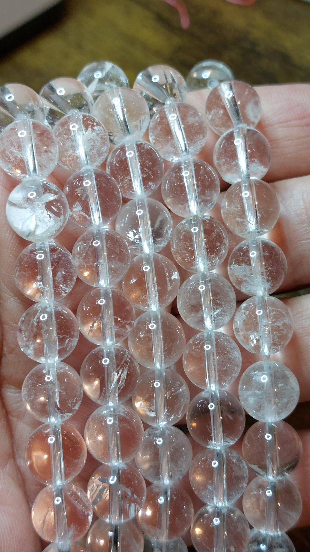 natural quartz crystal 9.5mm beads