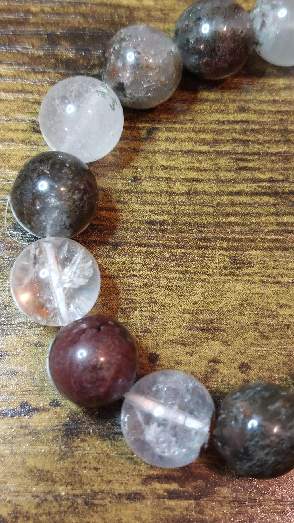 Natural garden quartz bracele