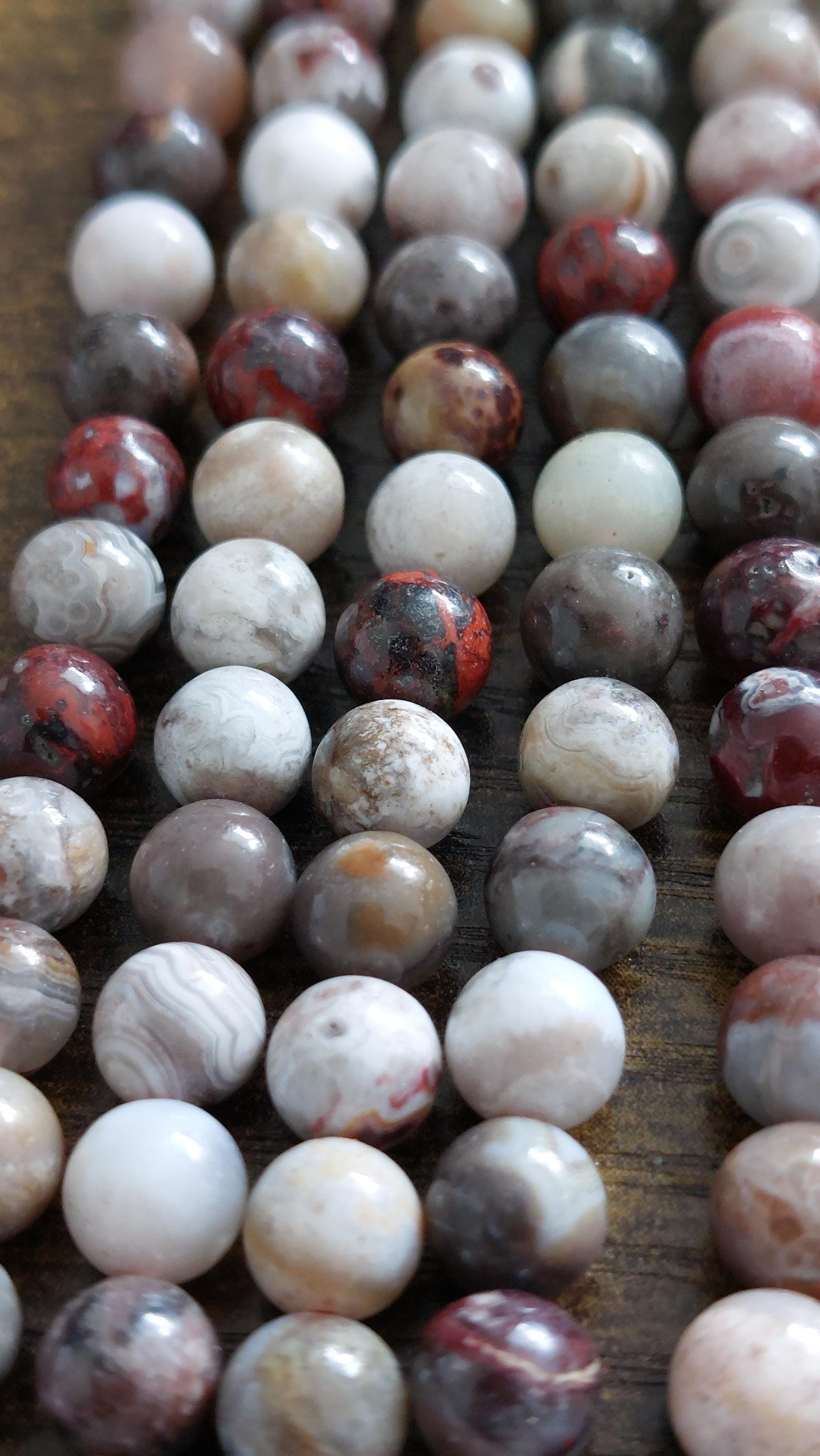 natural mexican agate  beads 6mm