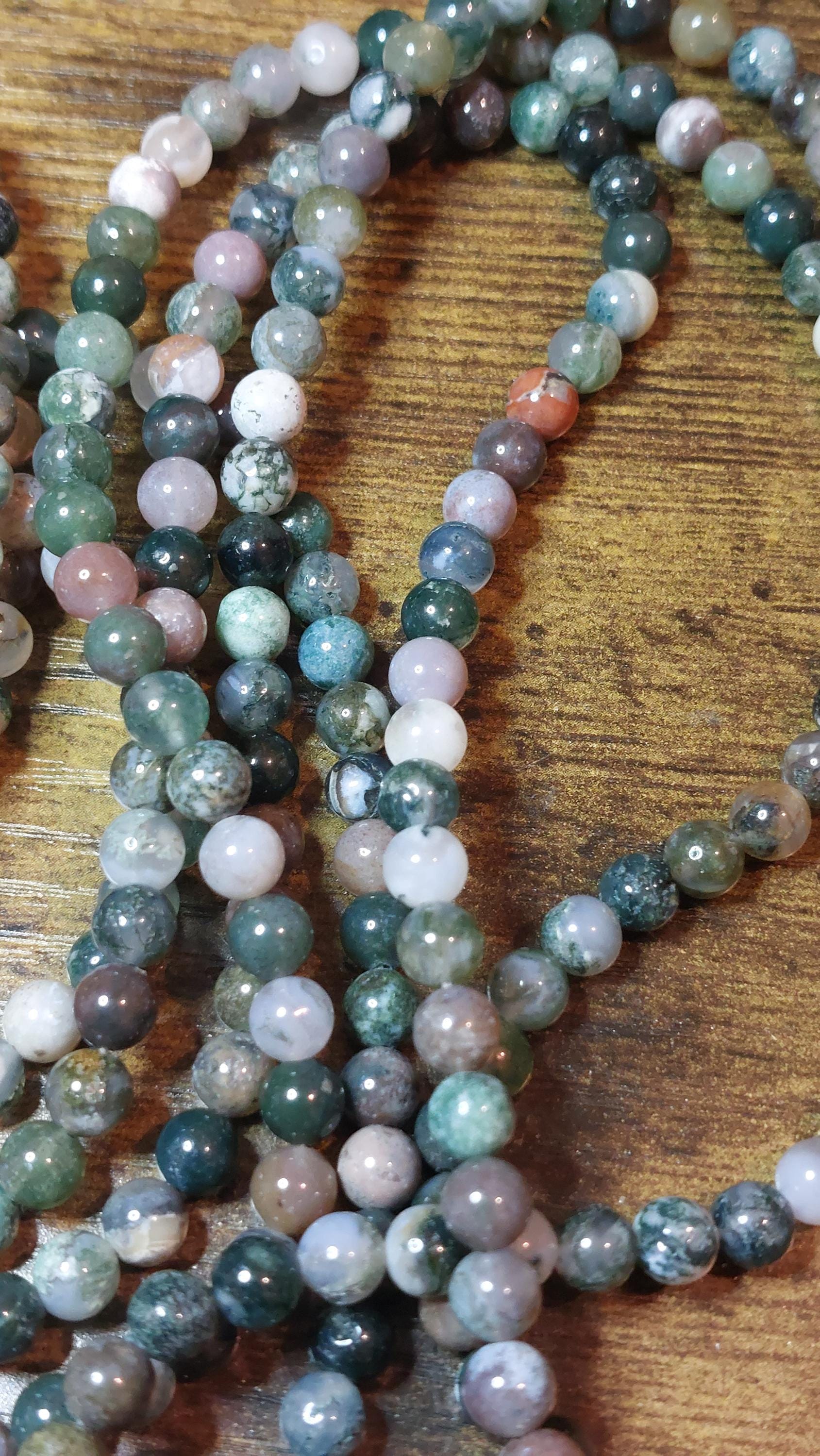 Natural Indian Agate Beads 6mm