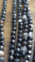 black tourmaline 4mm Faceted beads