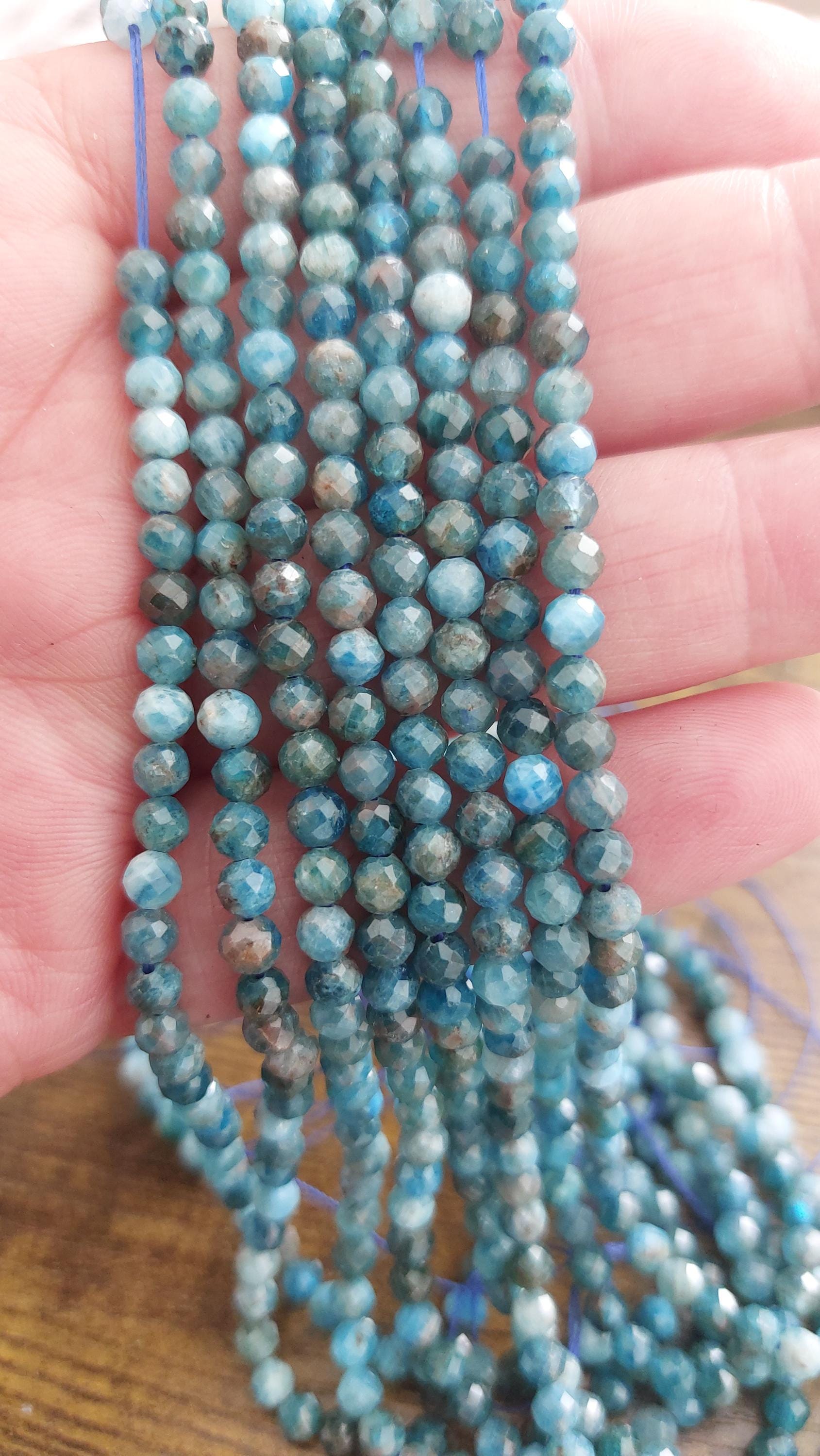 Natural apatite beads 4mm