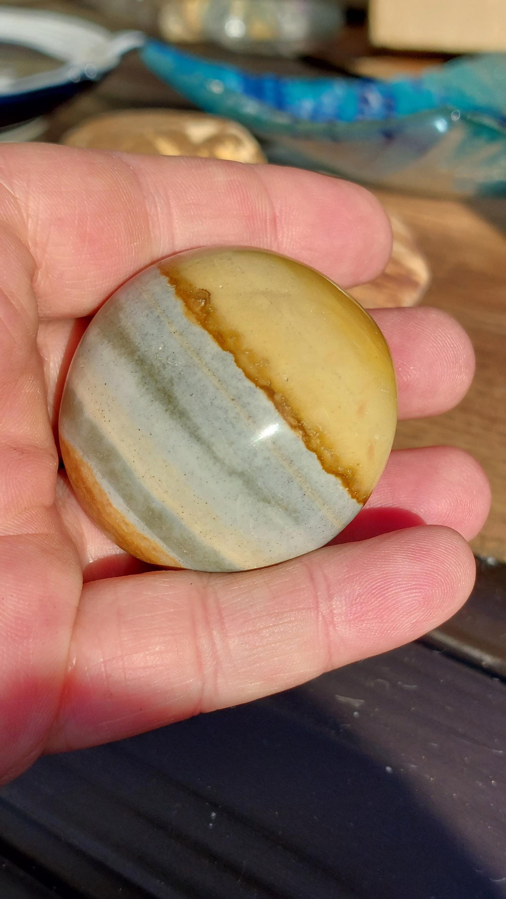polychrome Jasper small palmstone