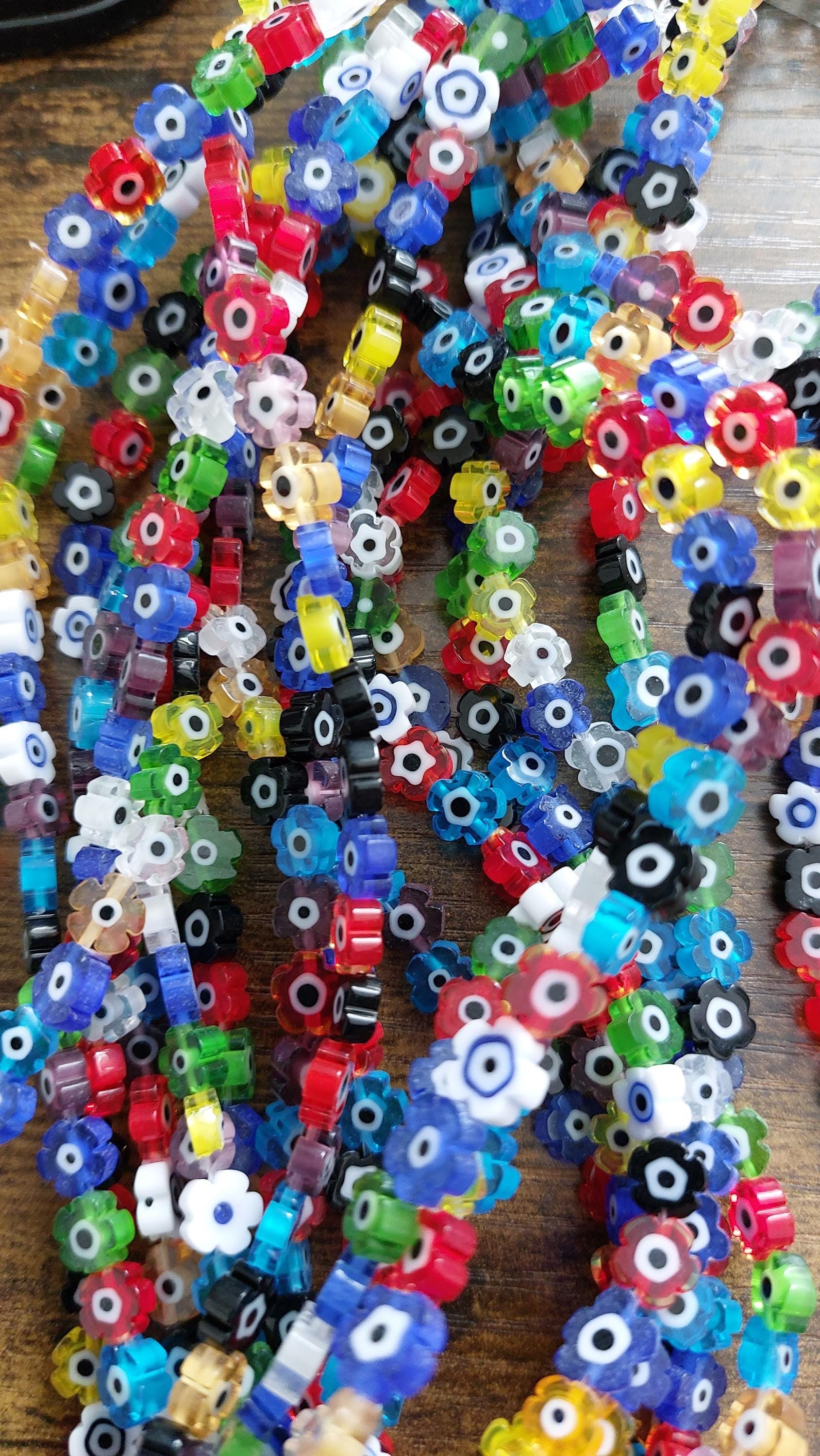 lampwork/ millefiori beads 6mm