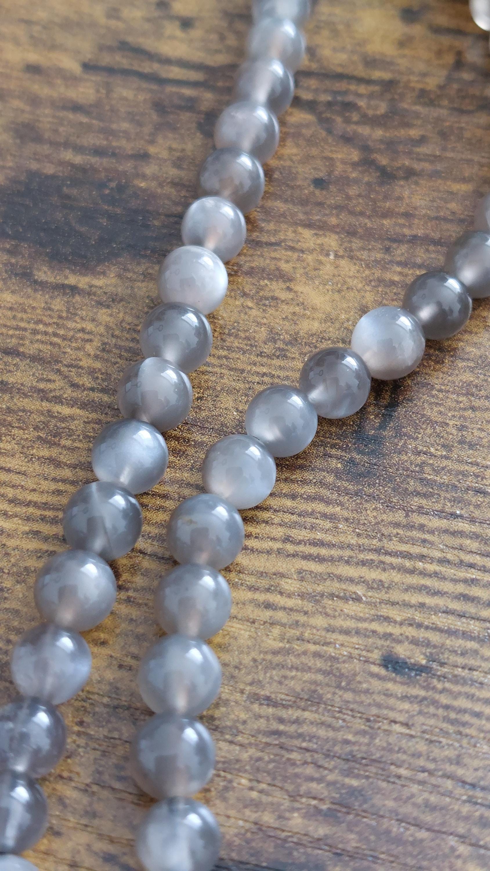 grey moonstone beads 6-7mm