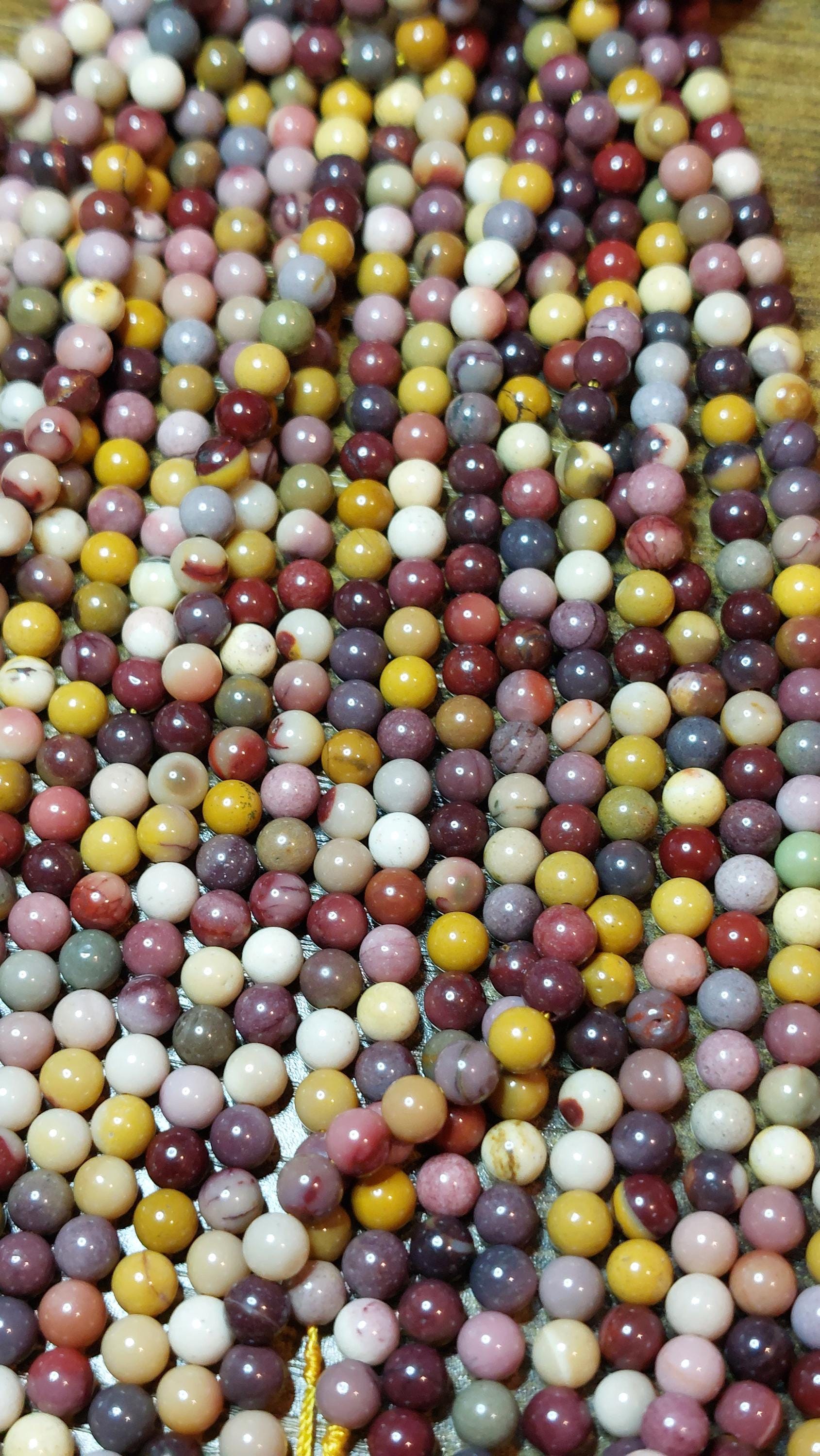 natural mookaite beads 4mm
