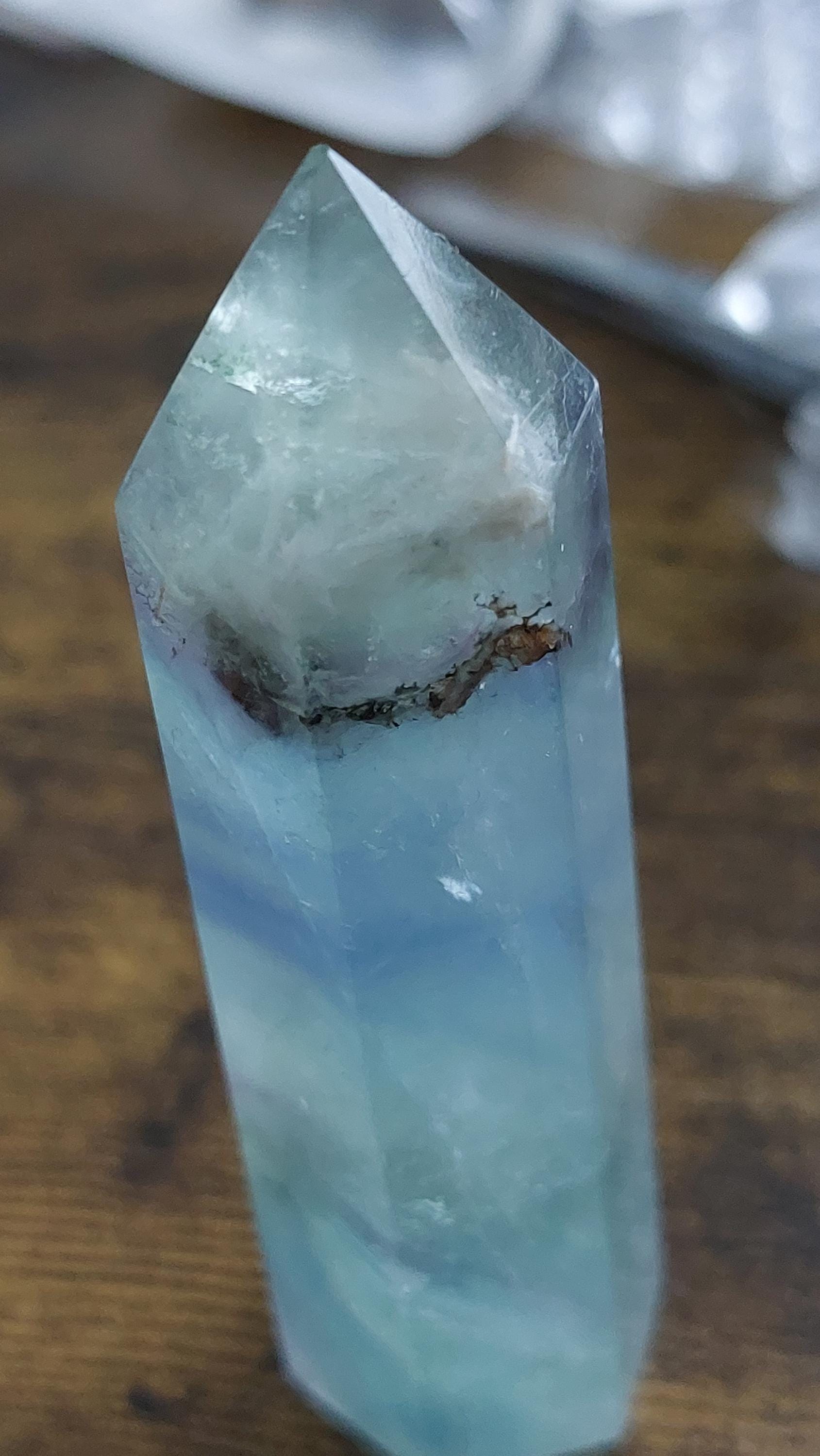 Natural Fluorite Crystal Tower 75-80mm