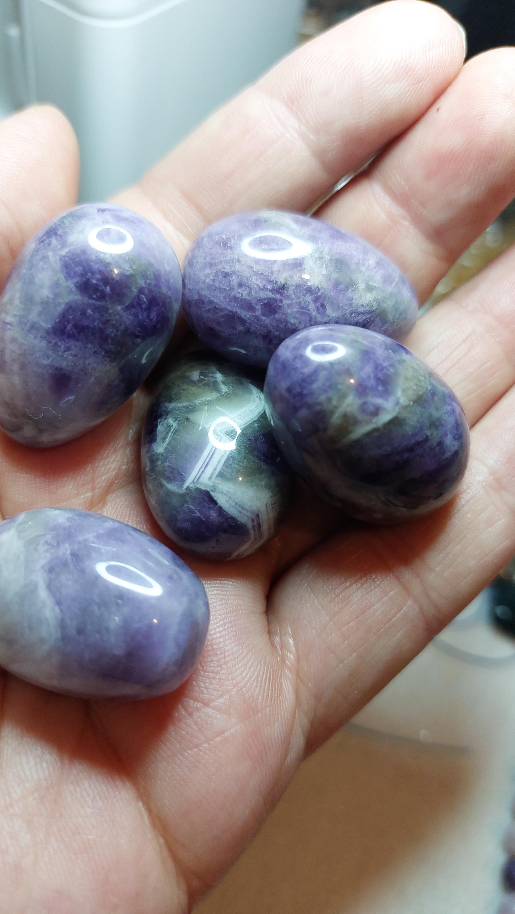 natural amethyst egg 30mm