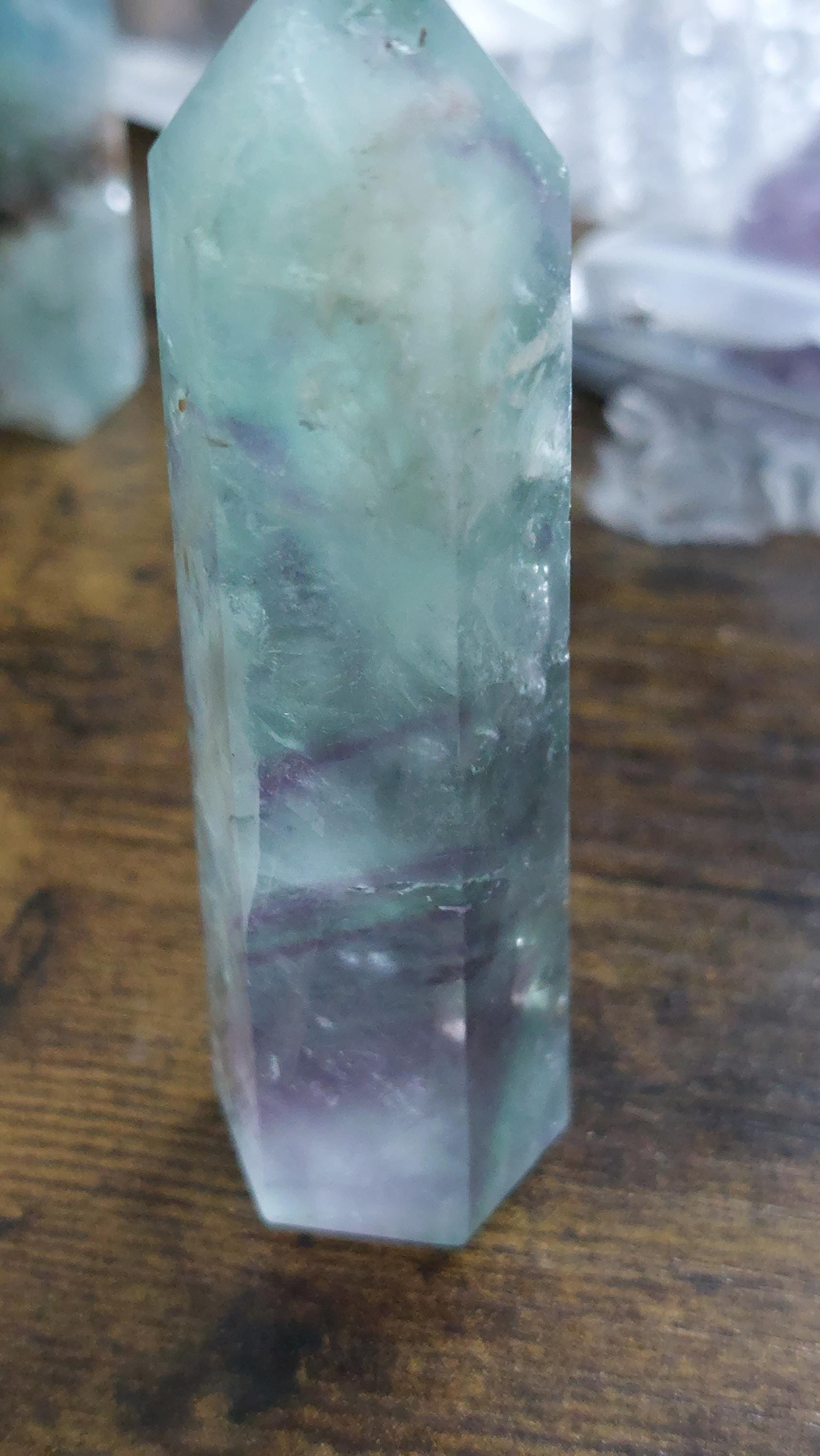 Natural Fluorite Crystal Tower 75-80mm