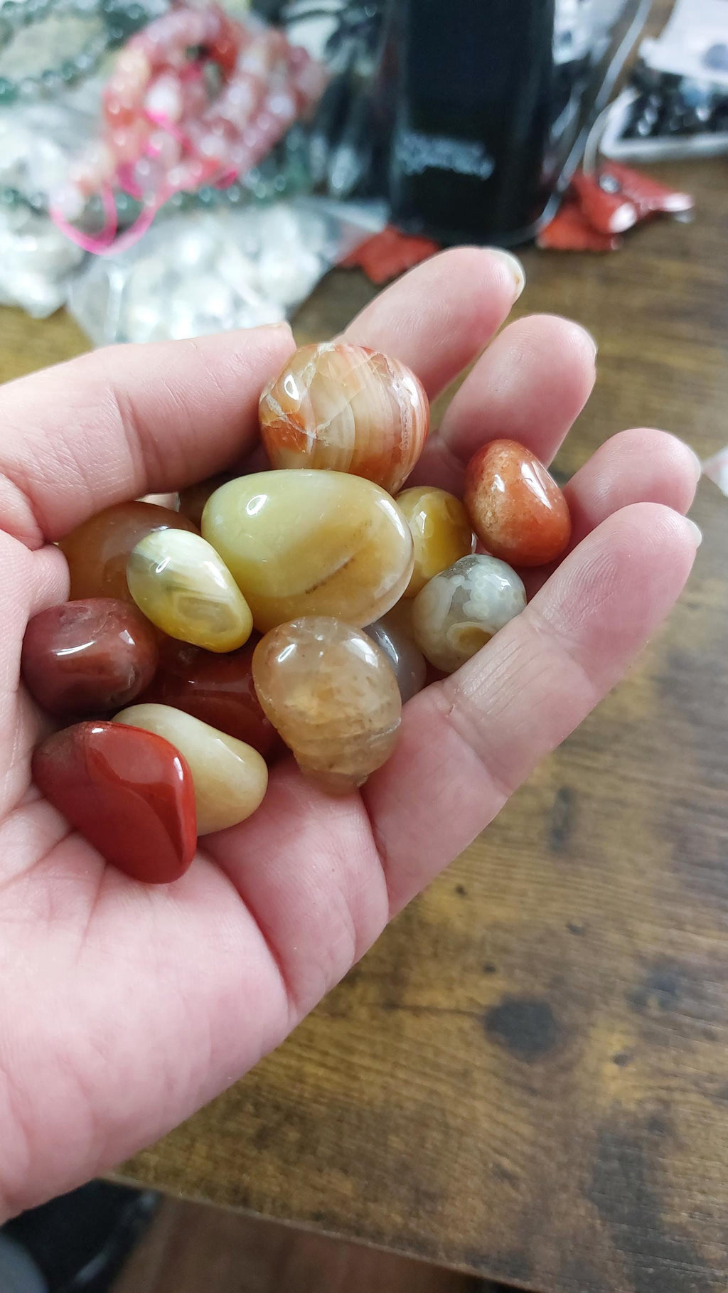 Bags of Tumbled Agate around 120grams