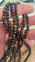 Golden Sheen Obsidian Beads 4mm