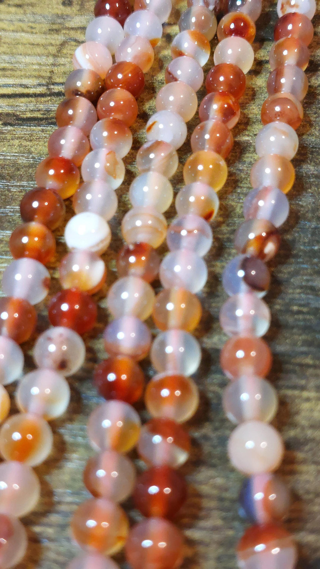 natural Sardonyx 6mm besds