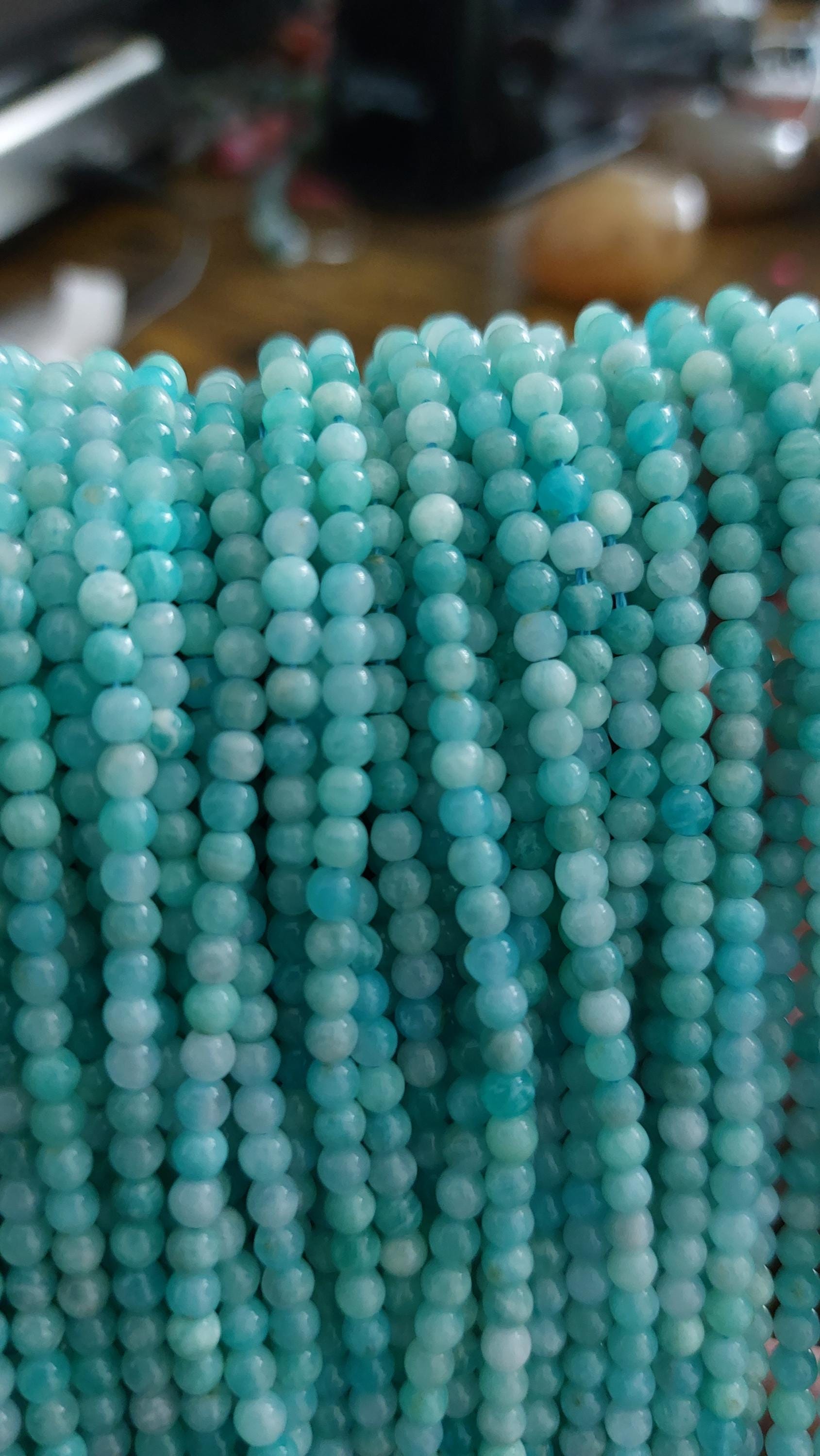 Natural Amazonite Beads 3.5mm