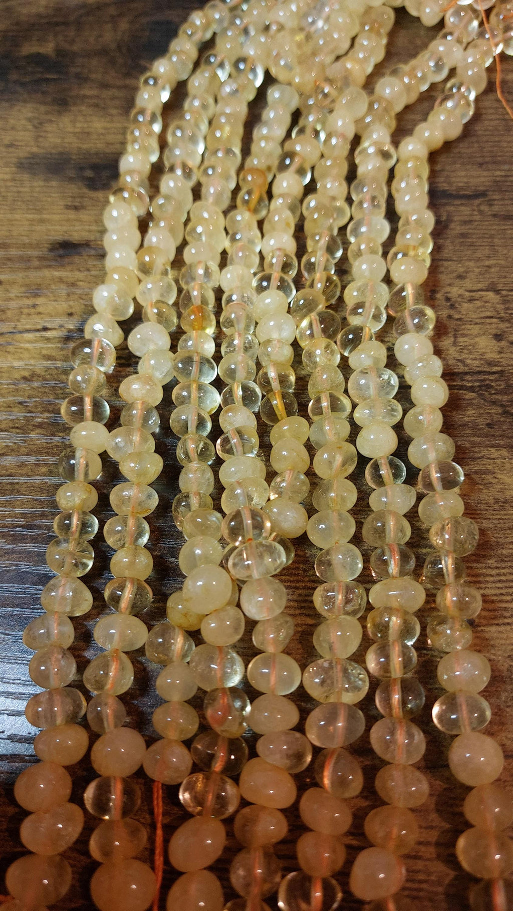 Natural citrine beads nuggets 10-8mm