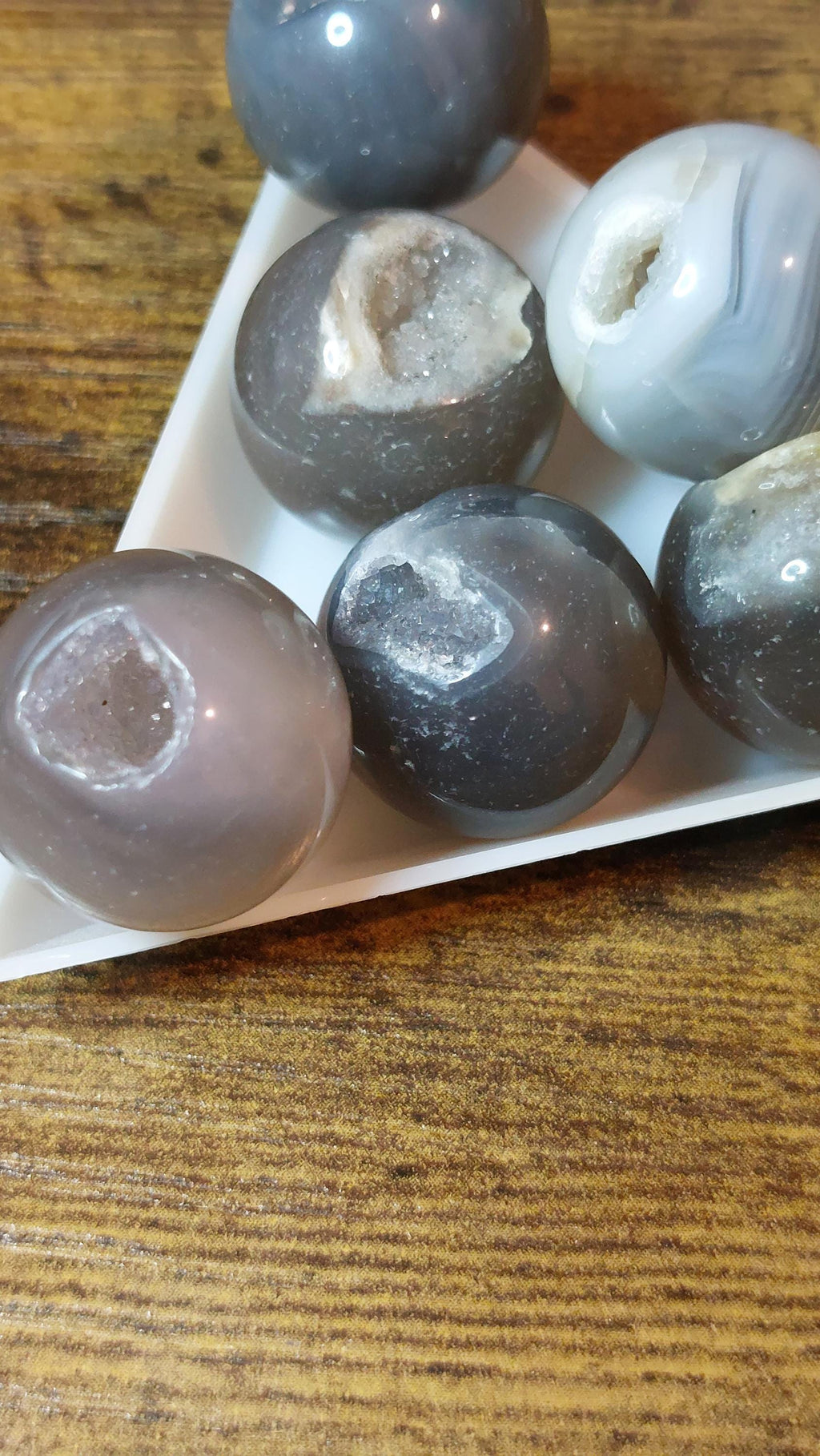 Natural druzy agate 20mm