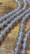 natural grey agate beads 8mm