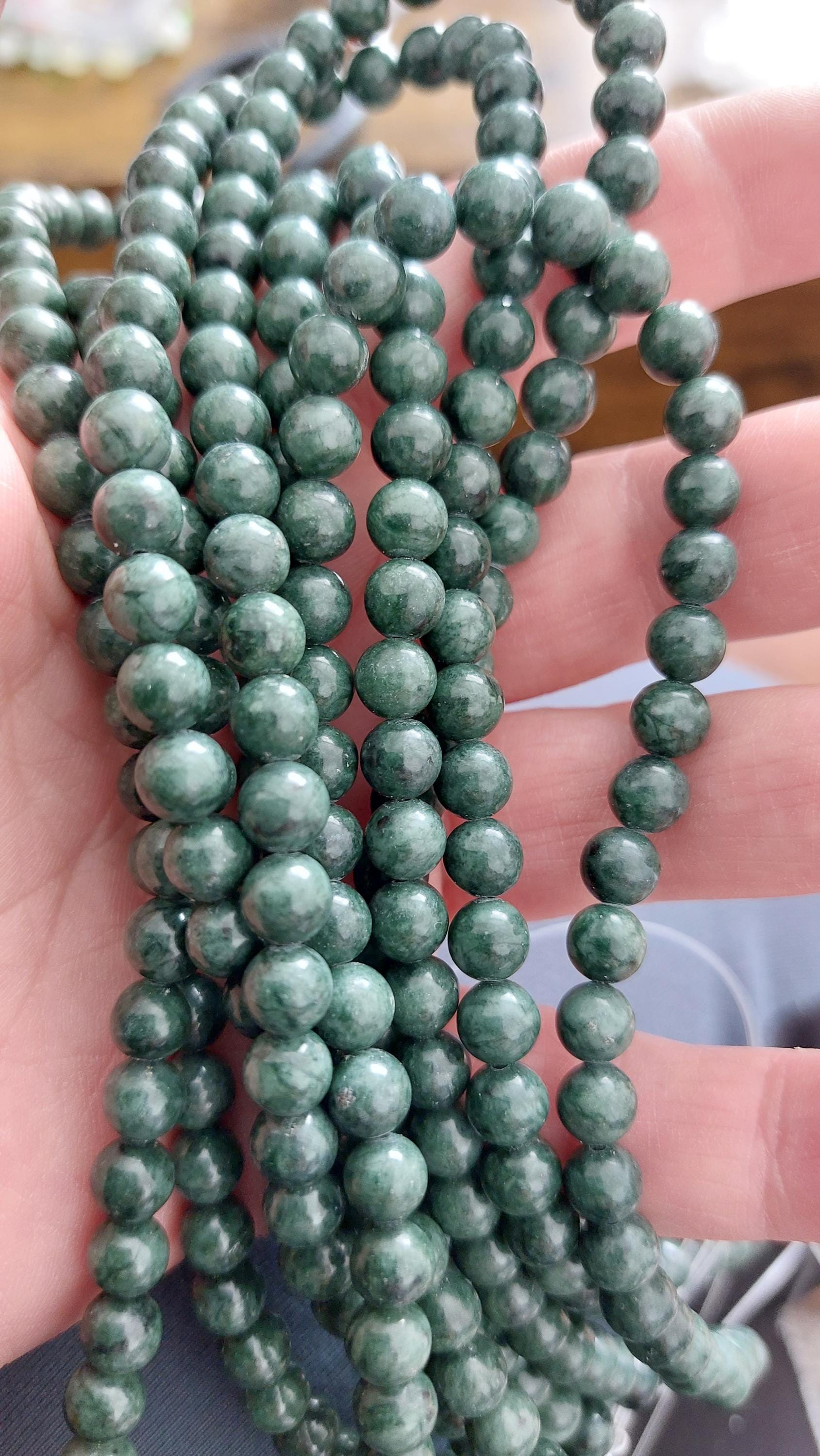 natural Black jade 6mm beads