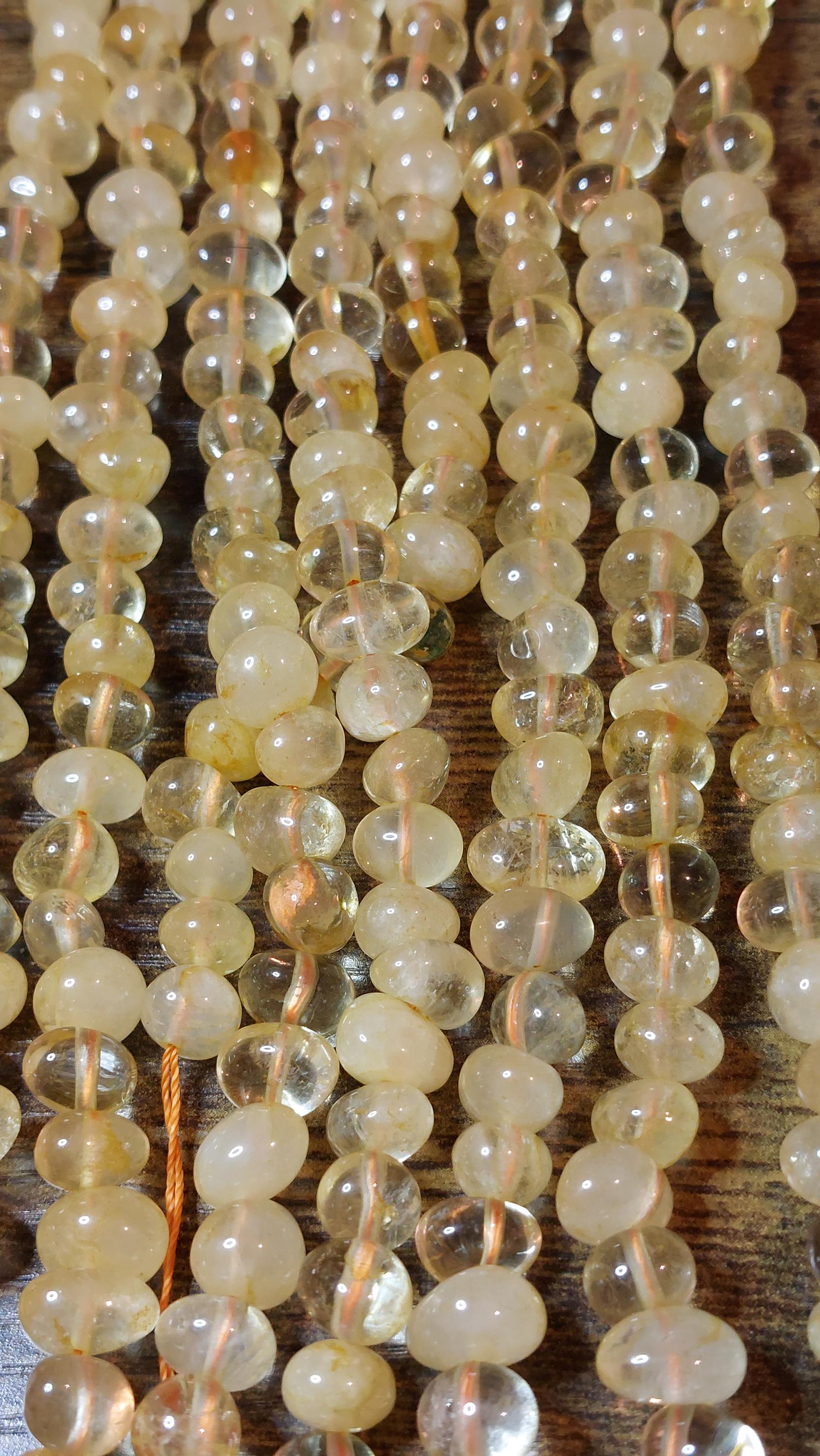 Natural citrine beads nuggets 10-8mm