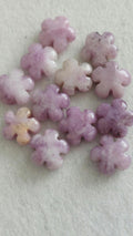 Natural Gemstone Flower Beads 14mm