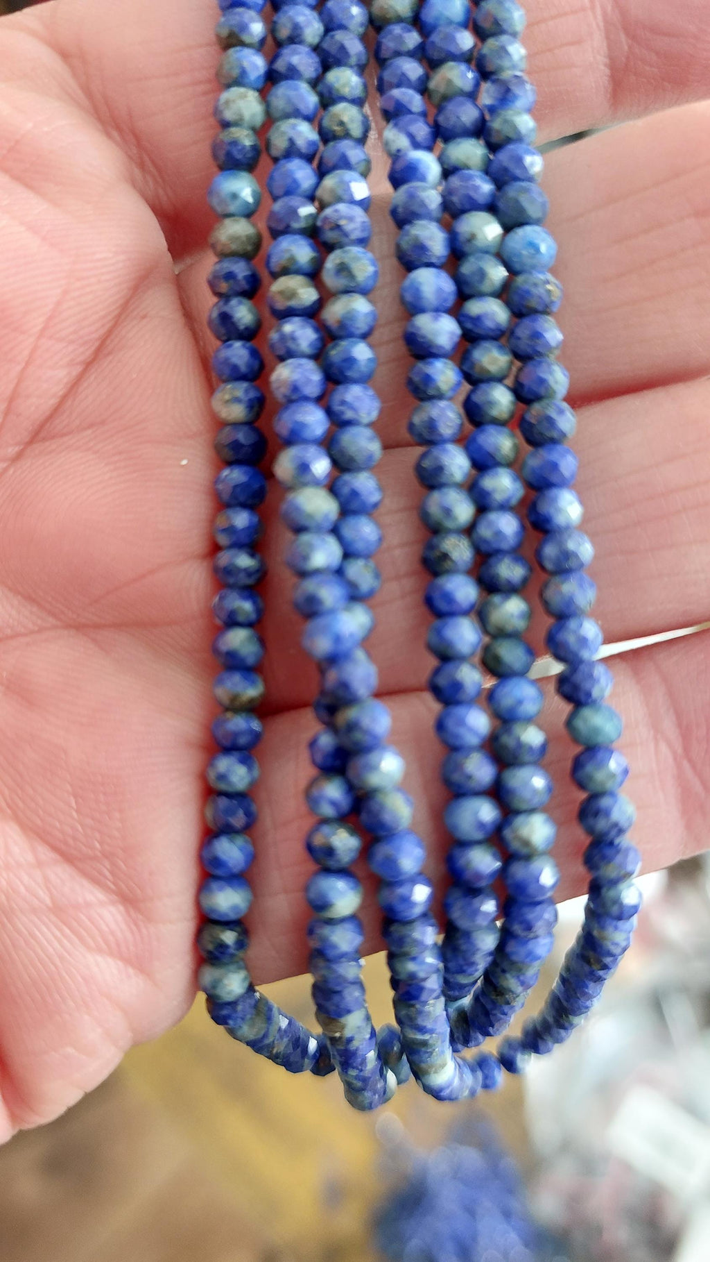 natural lapis Lazuli beads 4x3mm