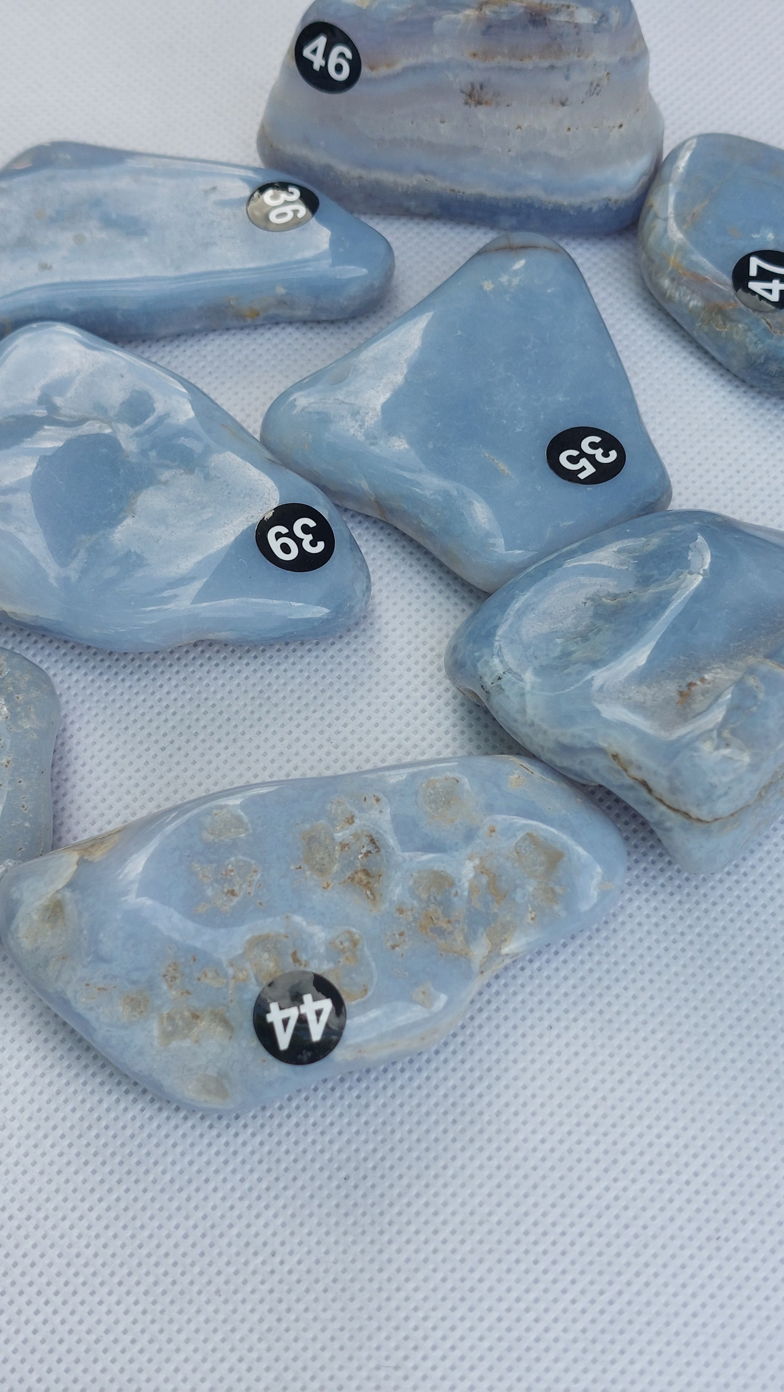 Natural Polished Blue Lace Agate free form