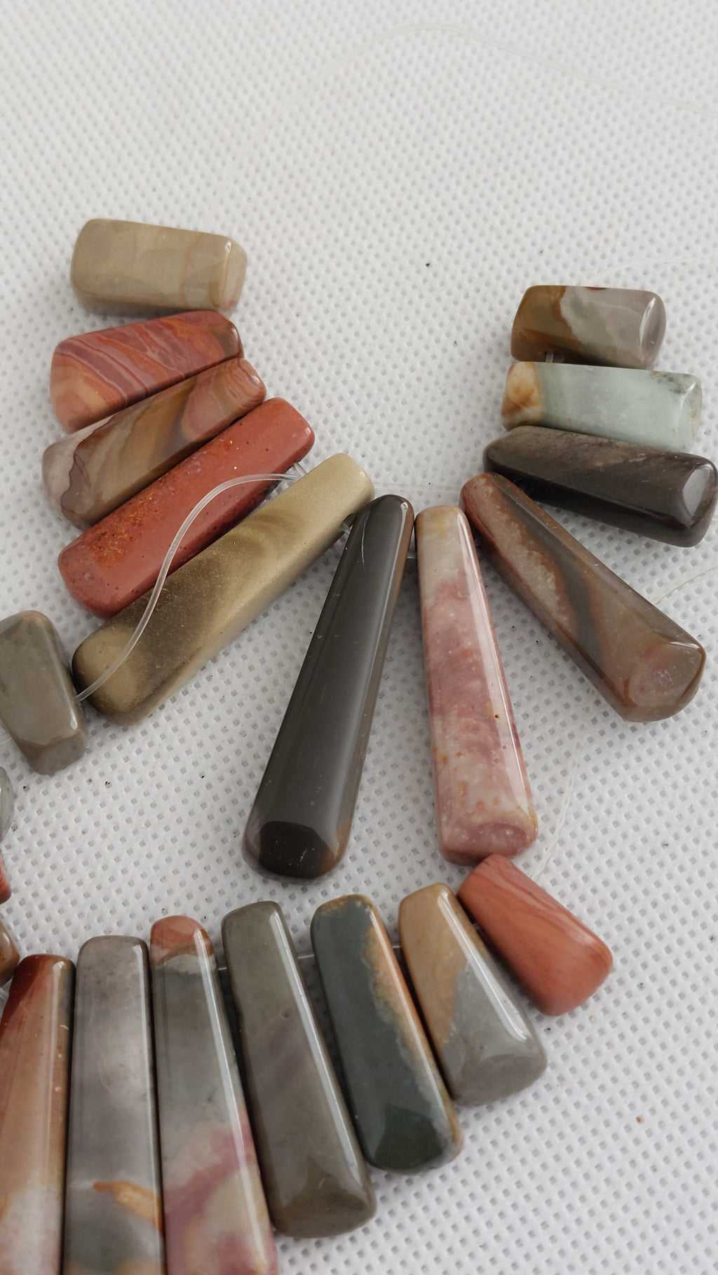 Polychrome Jasper large beads/ pendants