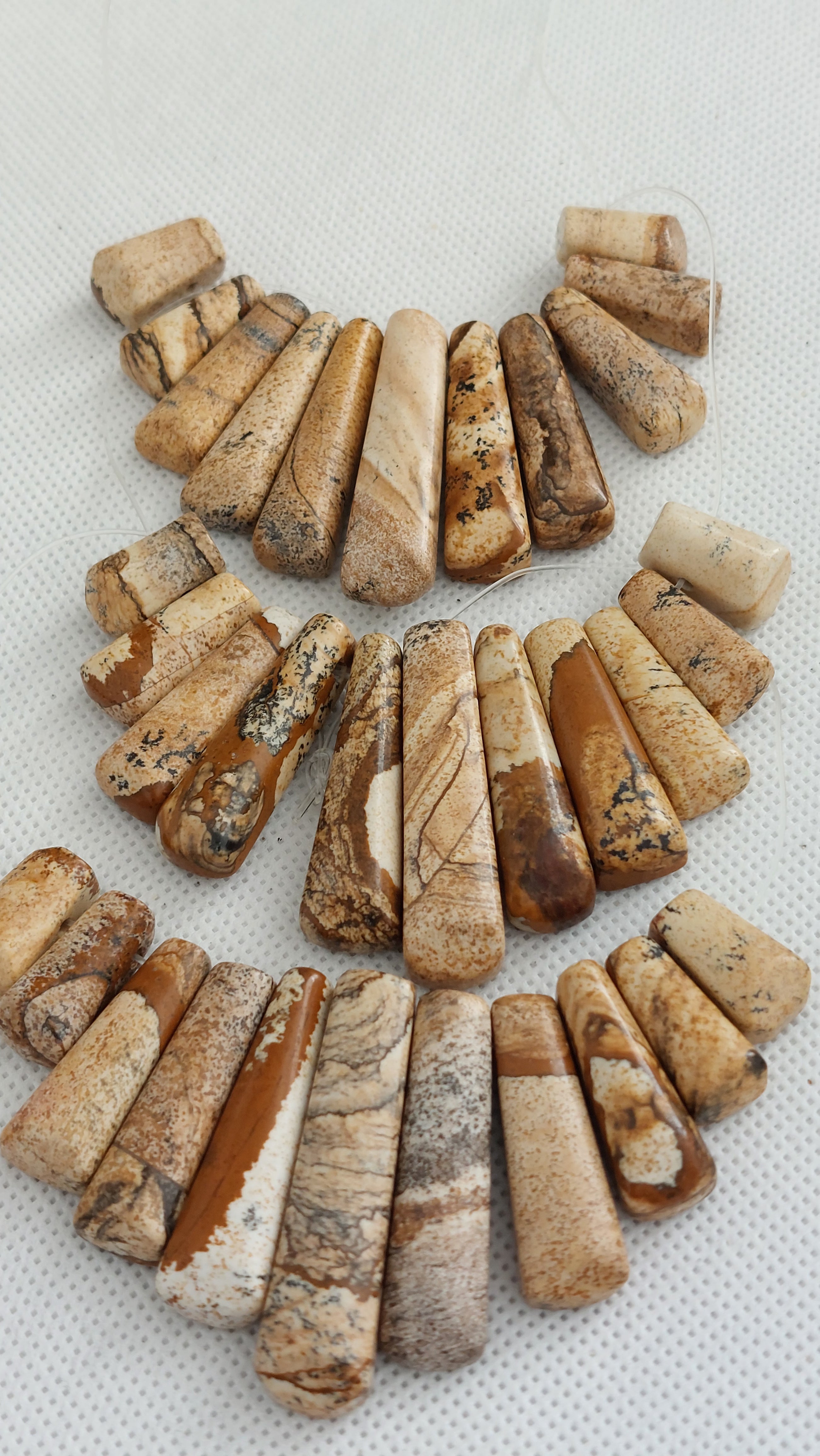 Picture jasper pendant/beads