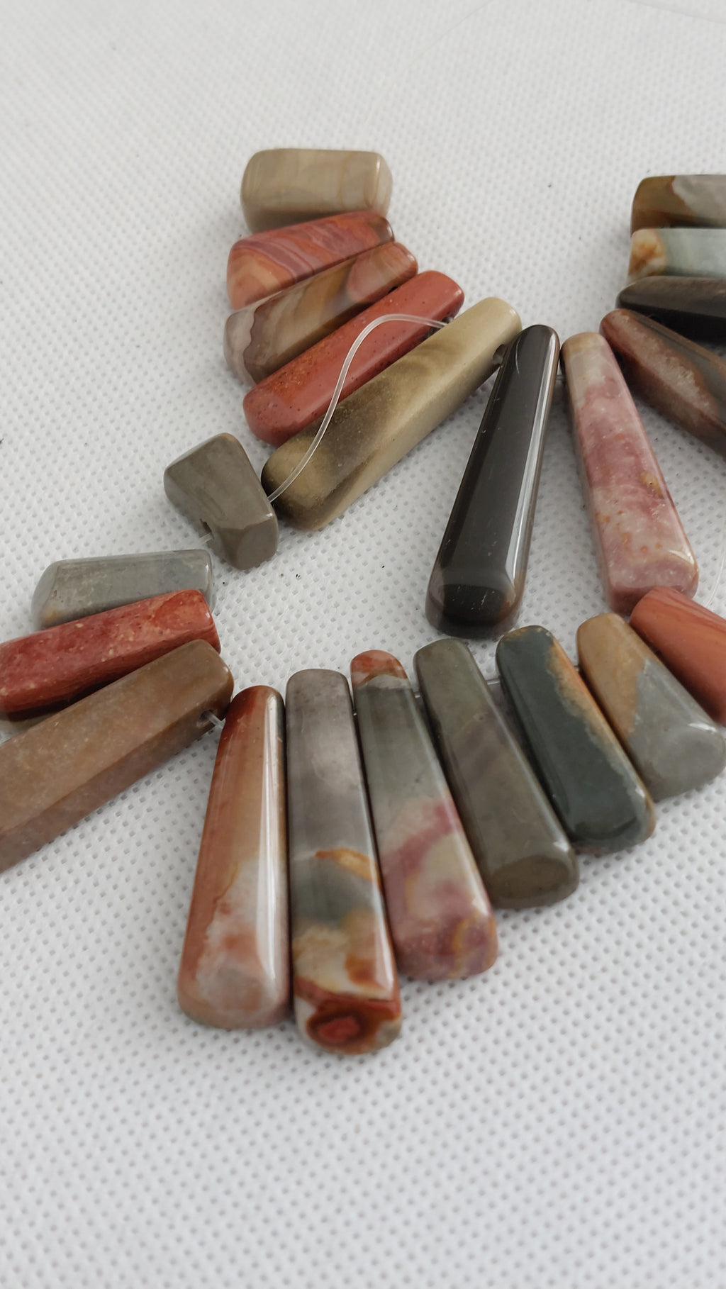 Polychrome Jasper large beads/ pendants