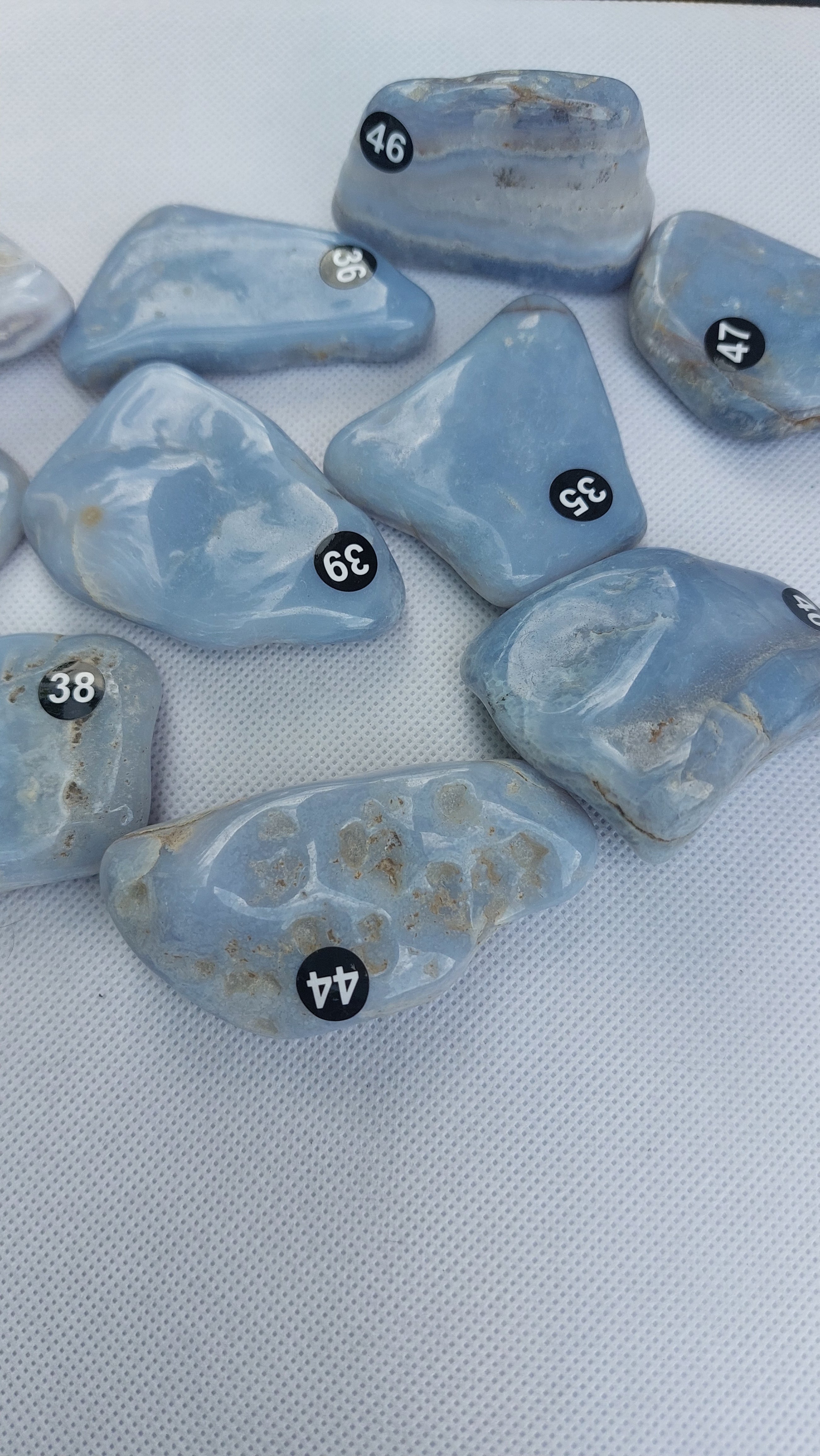 Natural Polished Blue Lace Agate free form