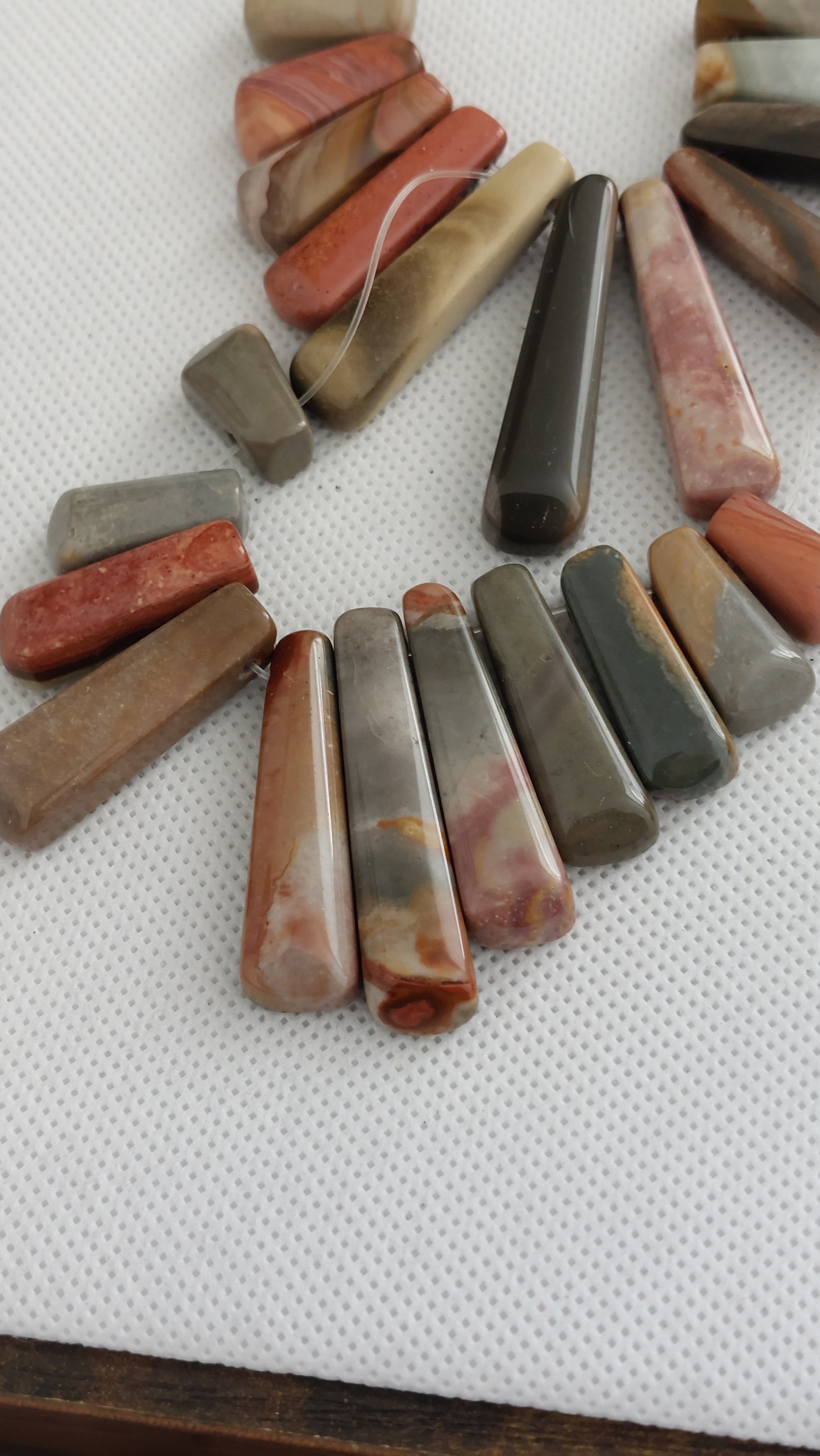 Polychrome Jasper large beads/ pendants
